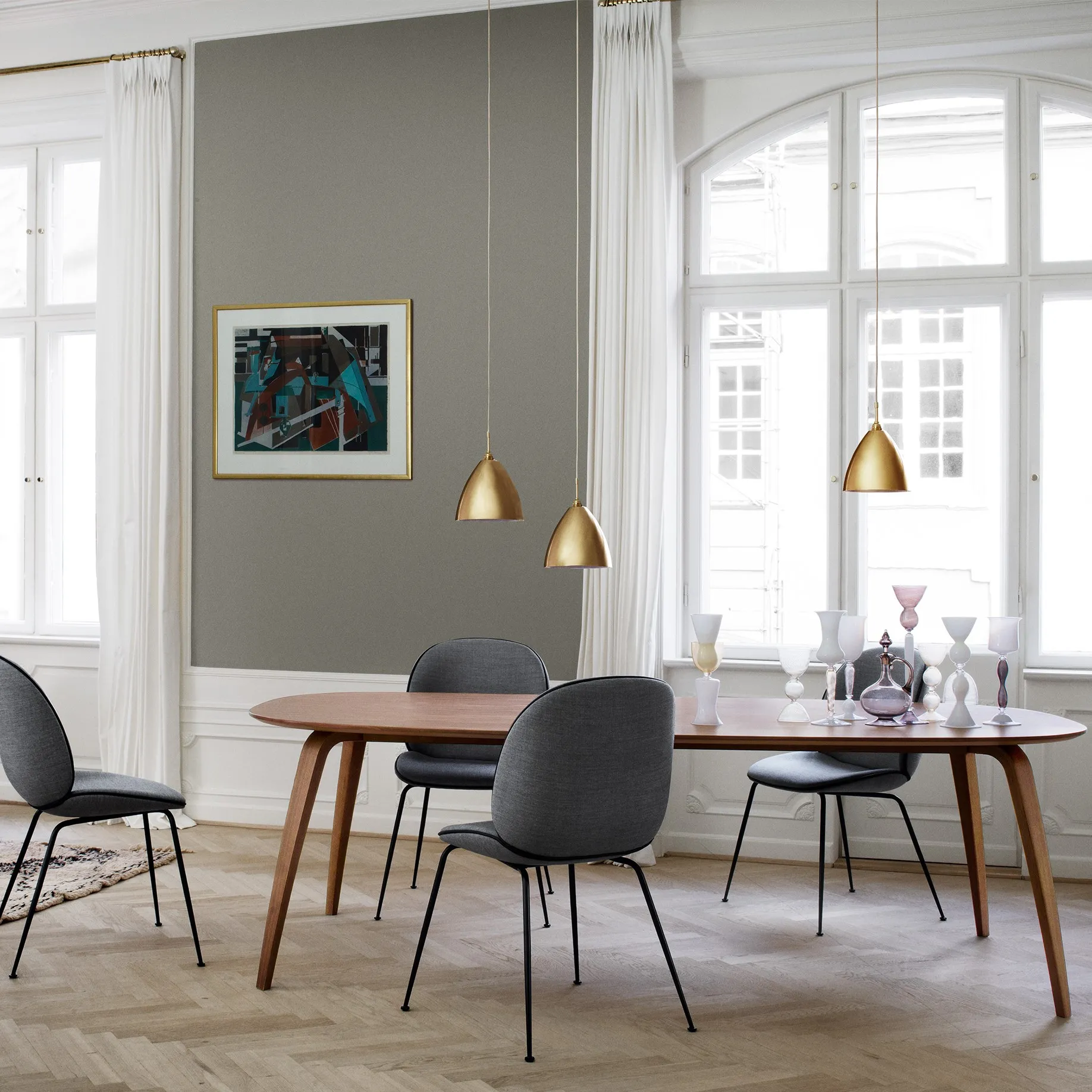 Bestlite BL9 hanglamp Ø16 cm zwart messing - 4