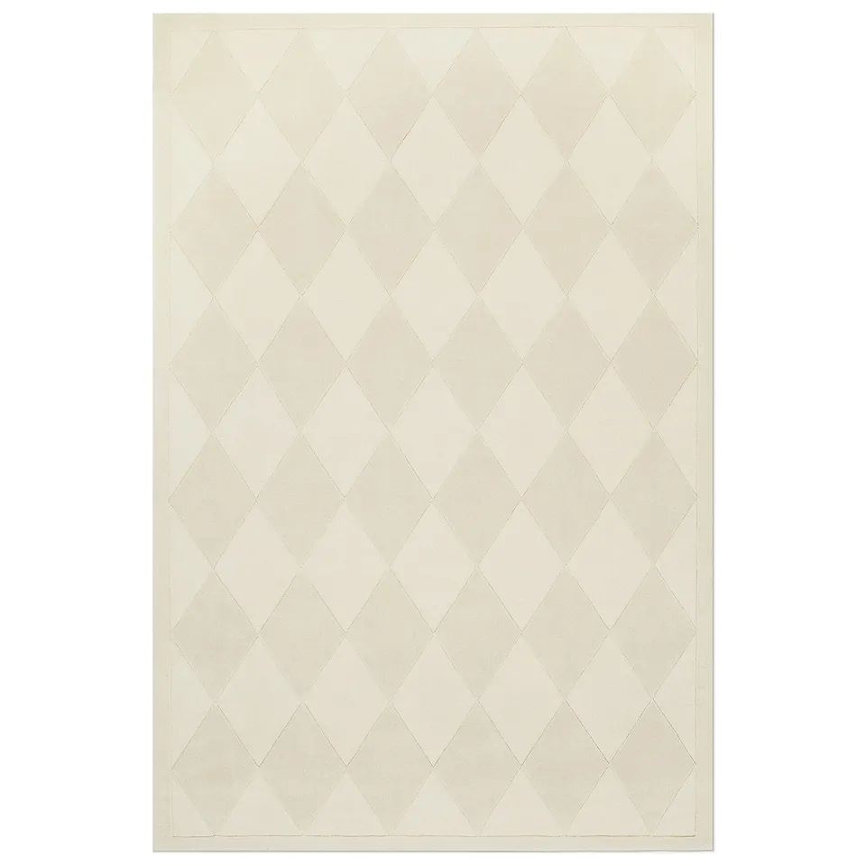 Diamond Dusty White uldtæppe