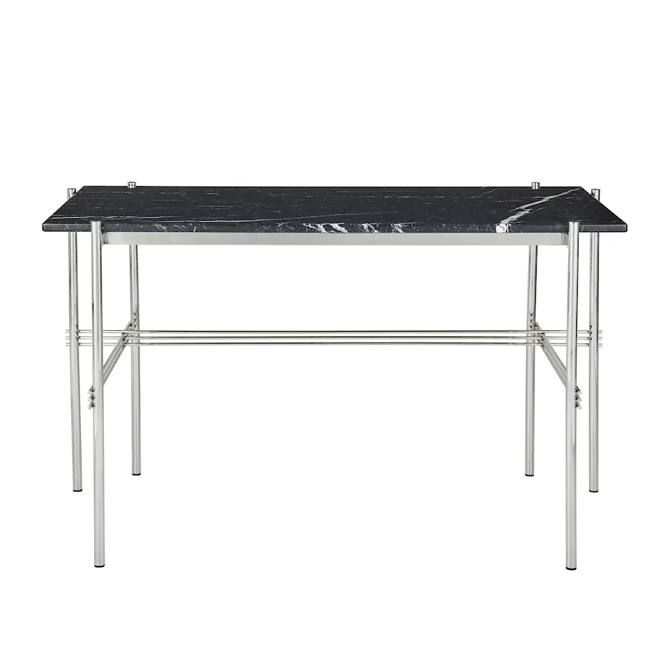 TS Desk, 120x60 Polished Steel Base