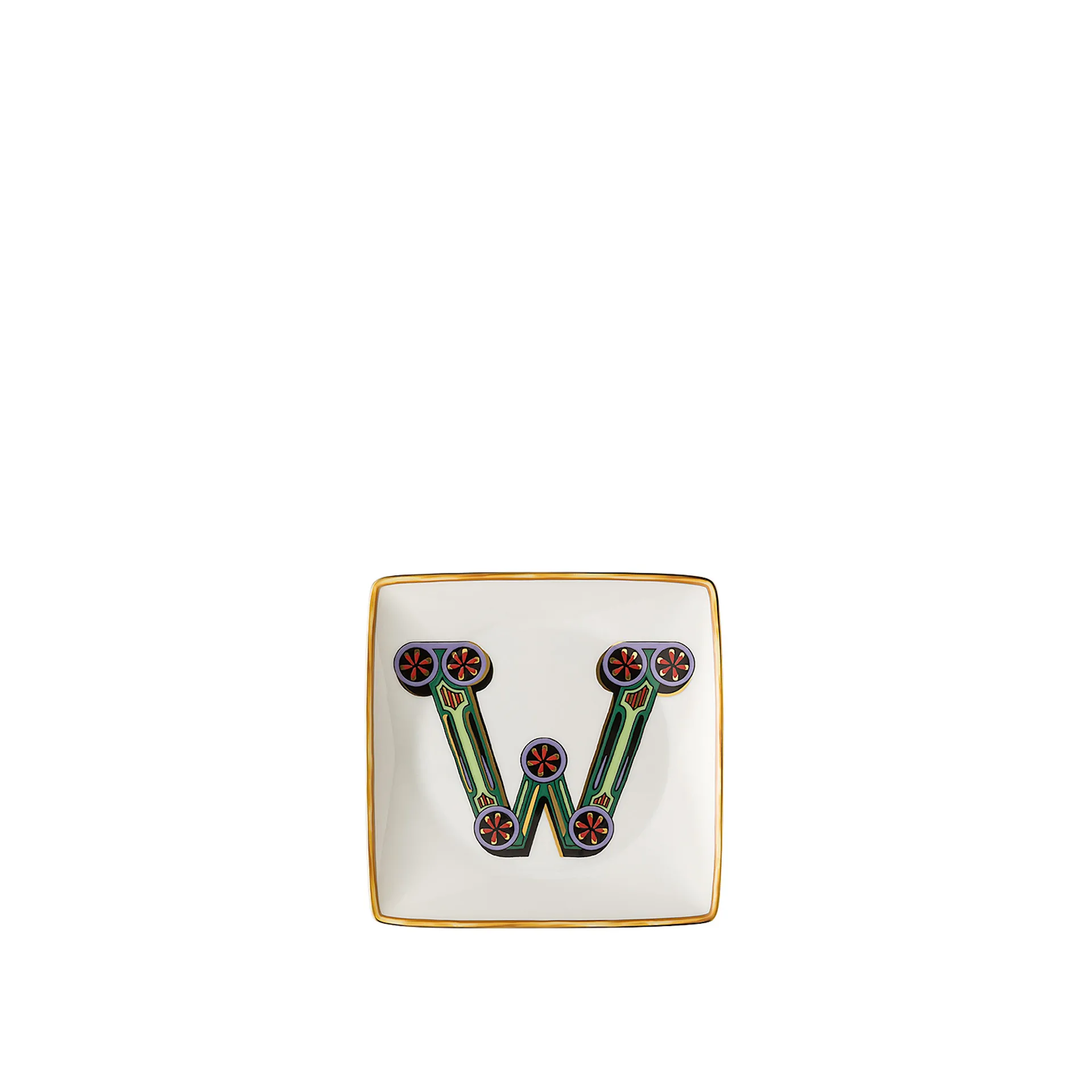 Alphabet Plate W - 12 cm - Versace - NO GA