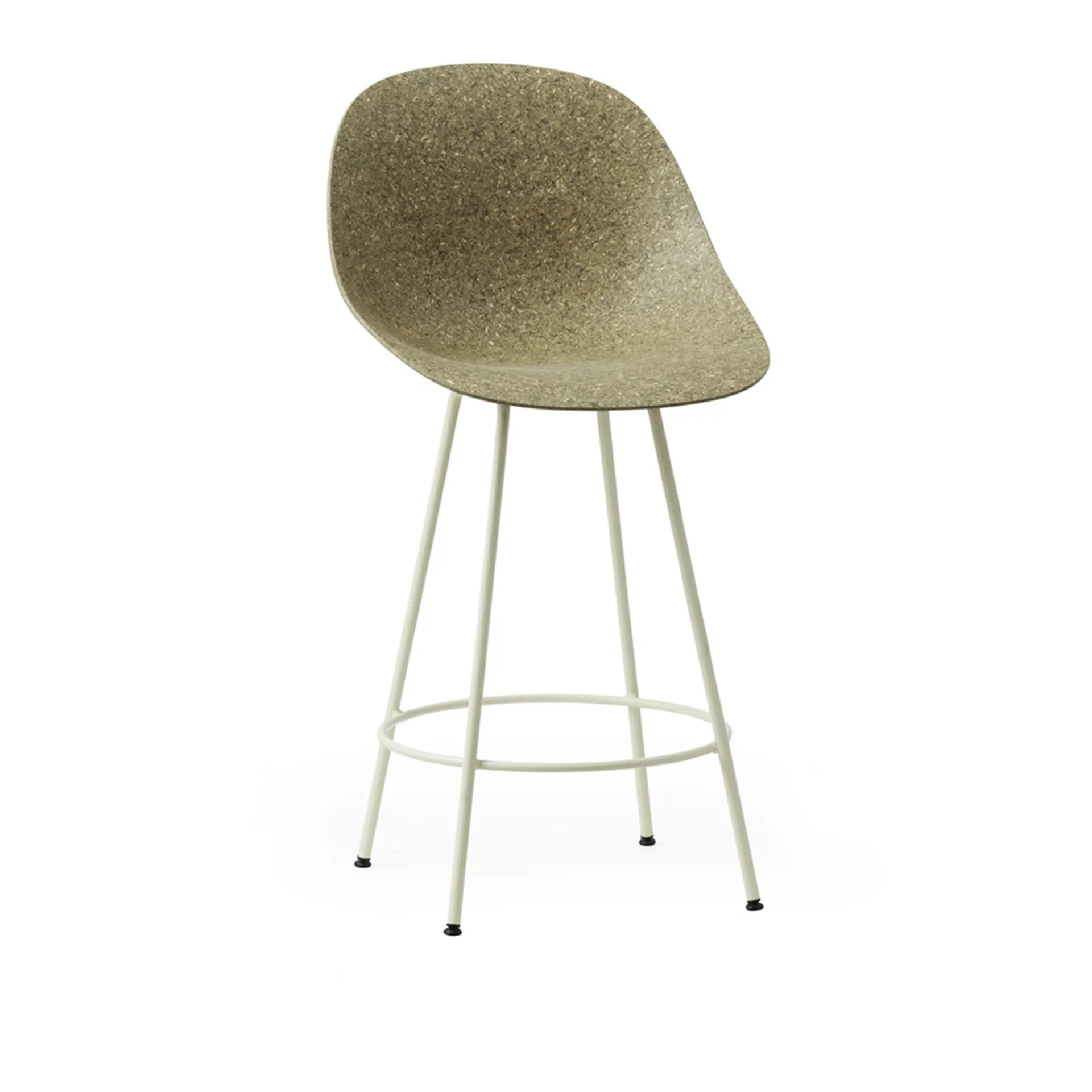 Mat Bar Chair 65 cm Cream Steel - Normann Copenhagen - NO GA