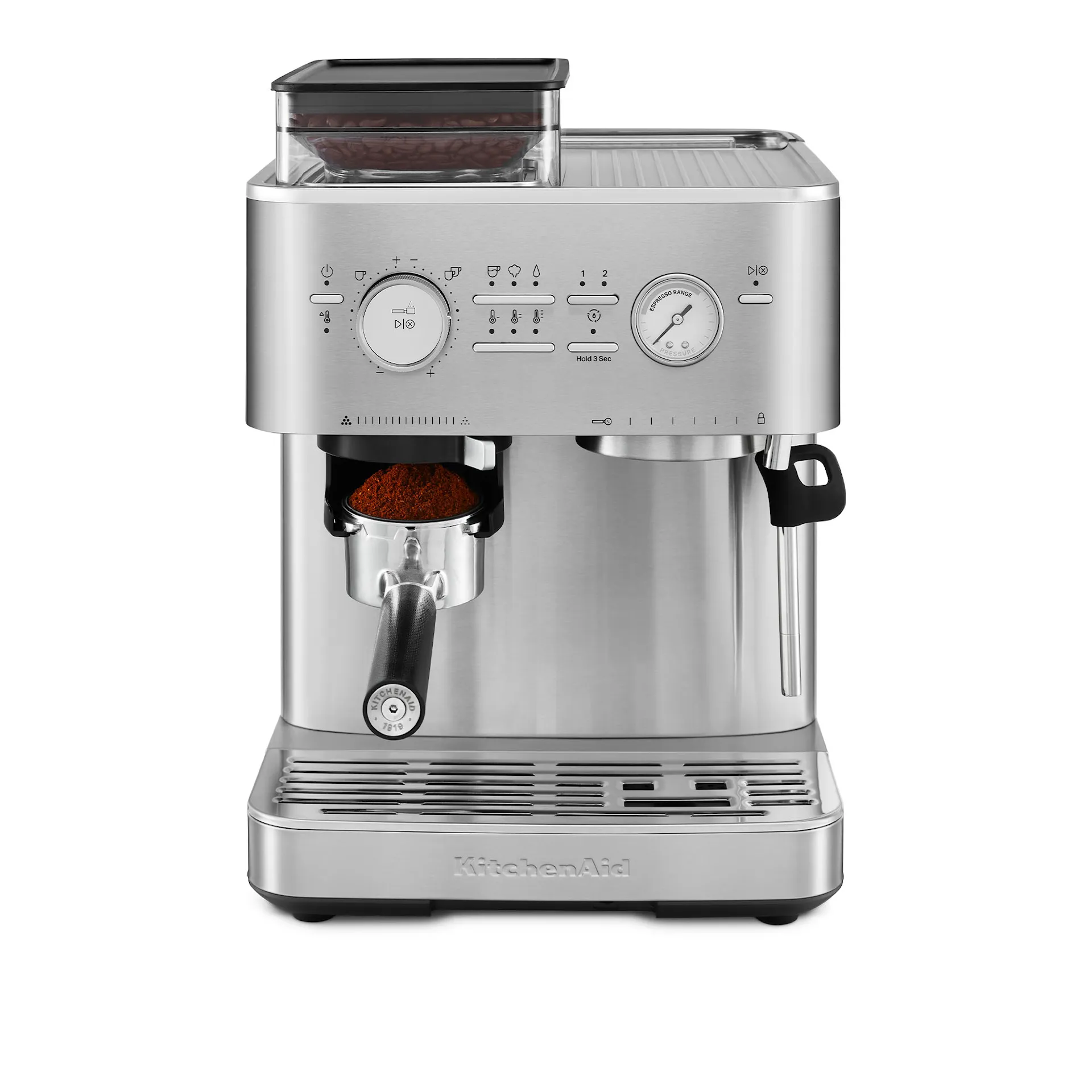 Semi-automatic espresso machine with grinder stainless steel 5KES6551ESX - KitchenAid - NO GA