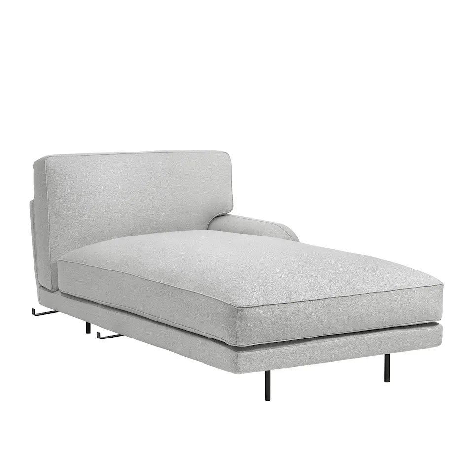 Flaneur chaiselong Matt Black
