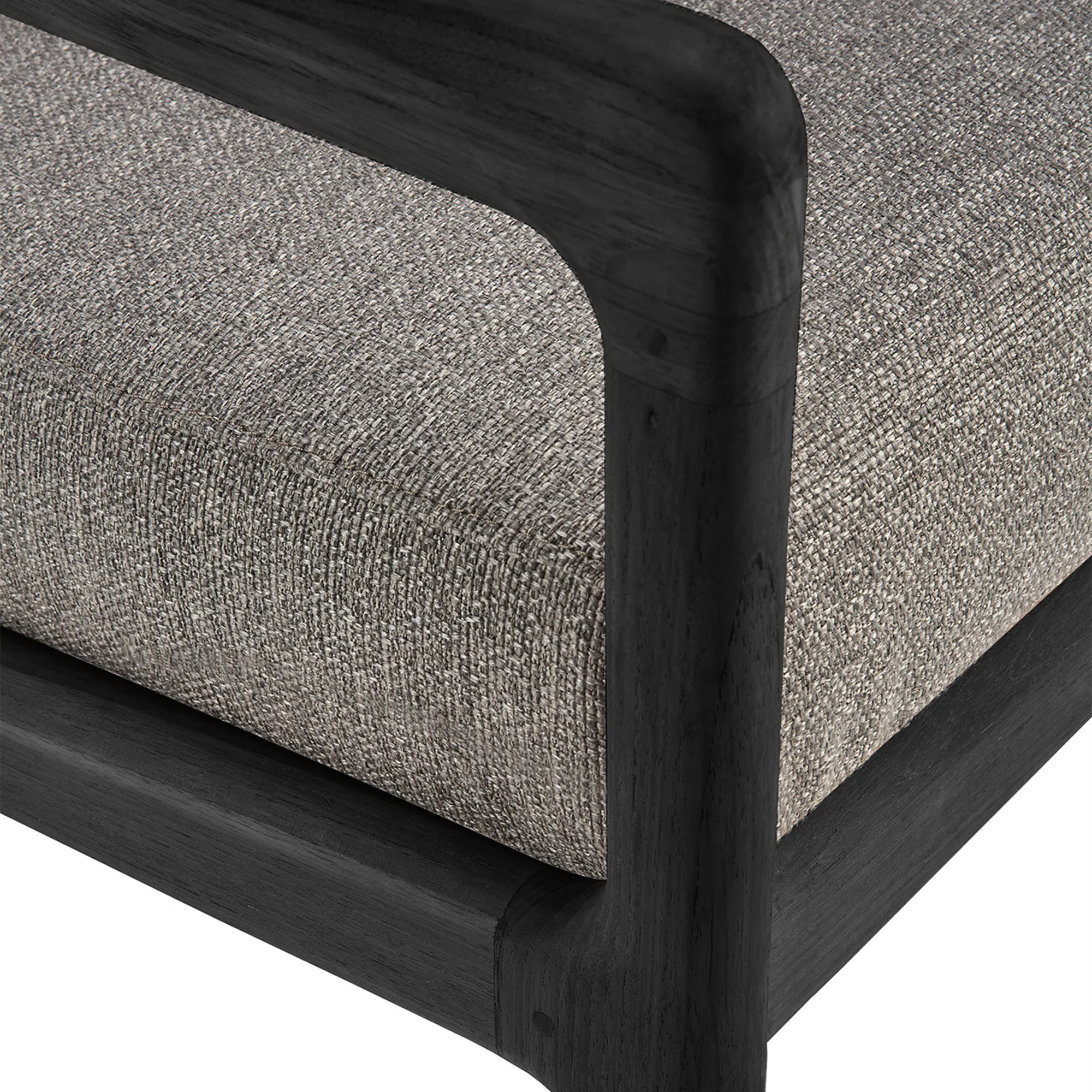 Jack Outdoor Sofa 2-seater Black Teak