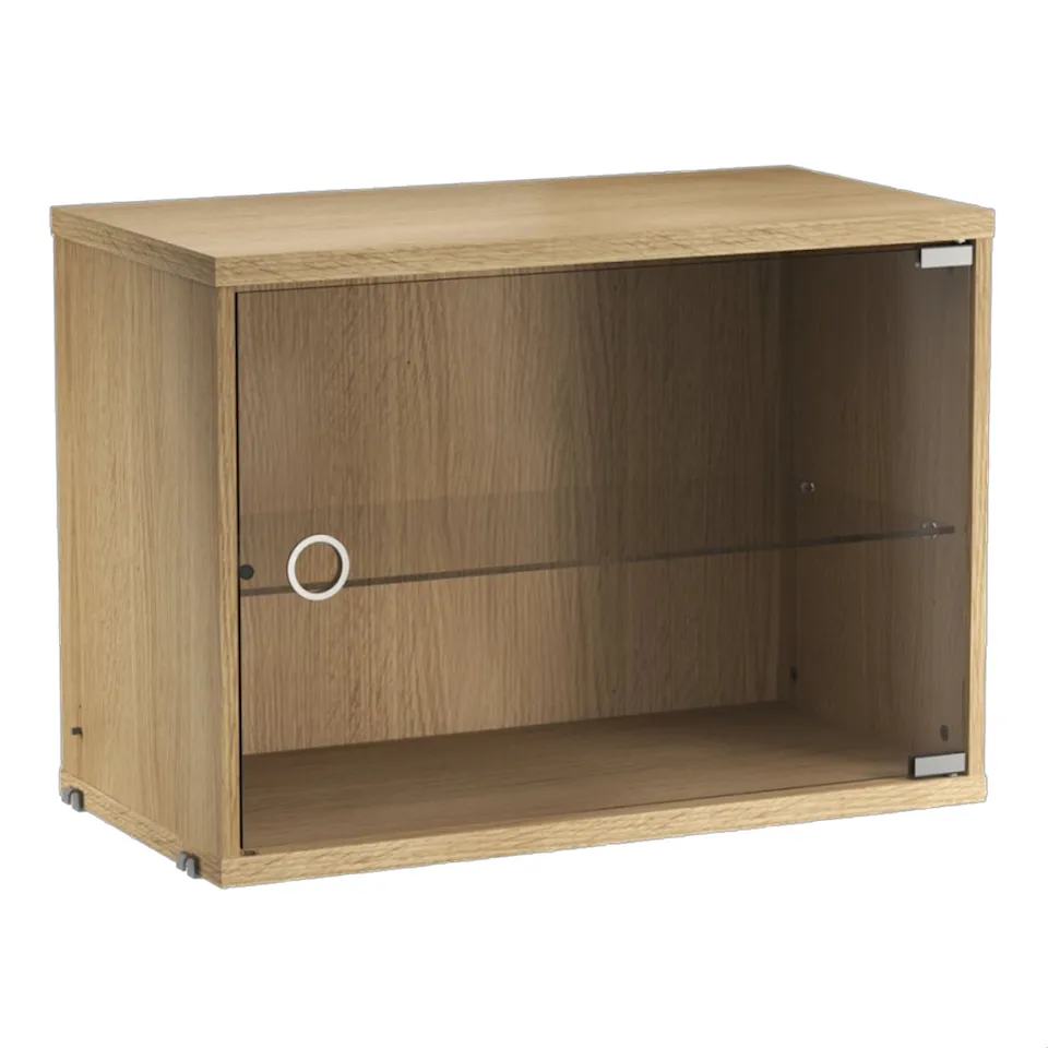 Cabinet with glass door 58x30cm oak