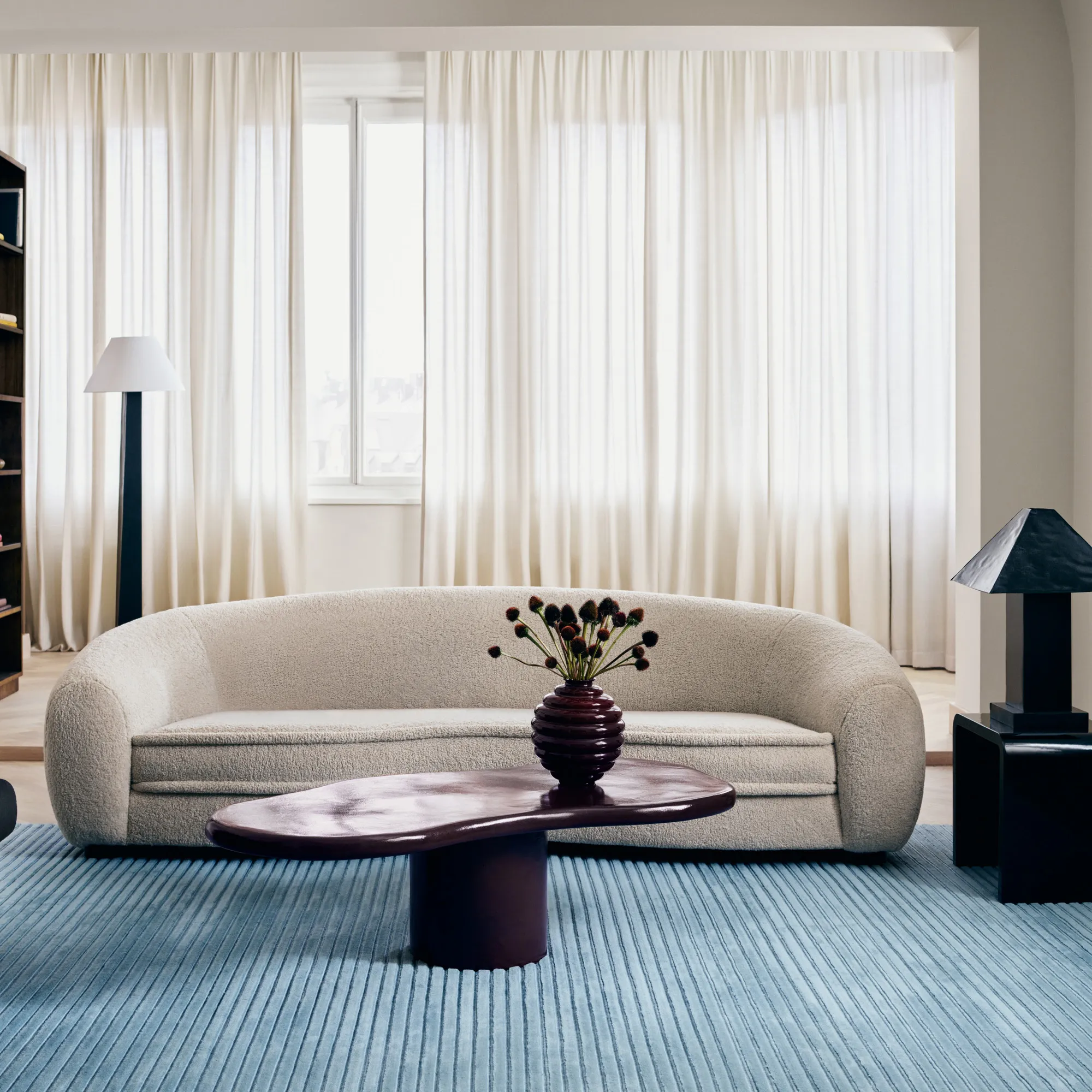 Park 02 Sky Wool Rug - 3