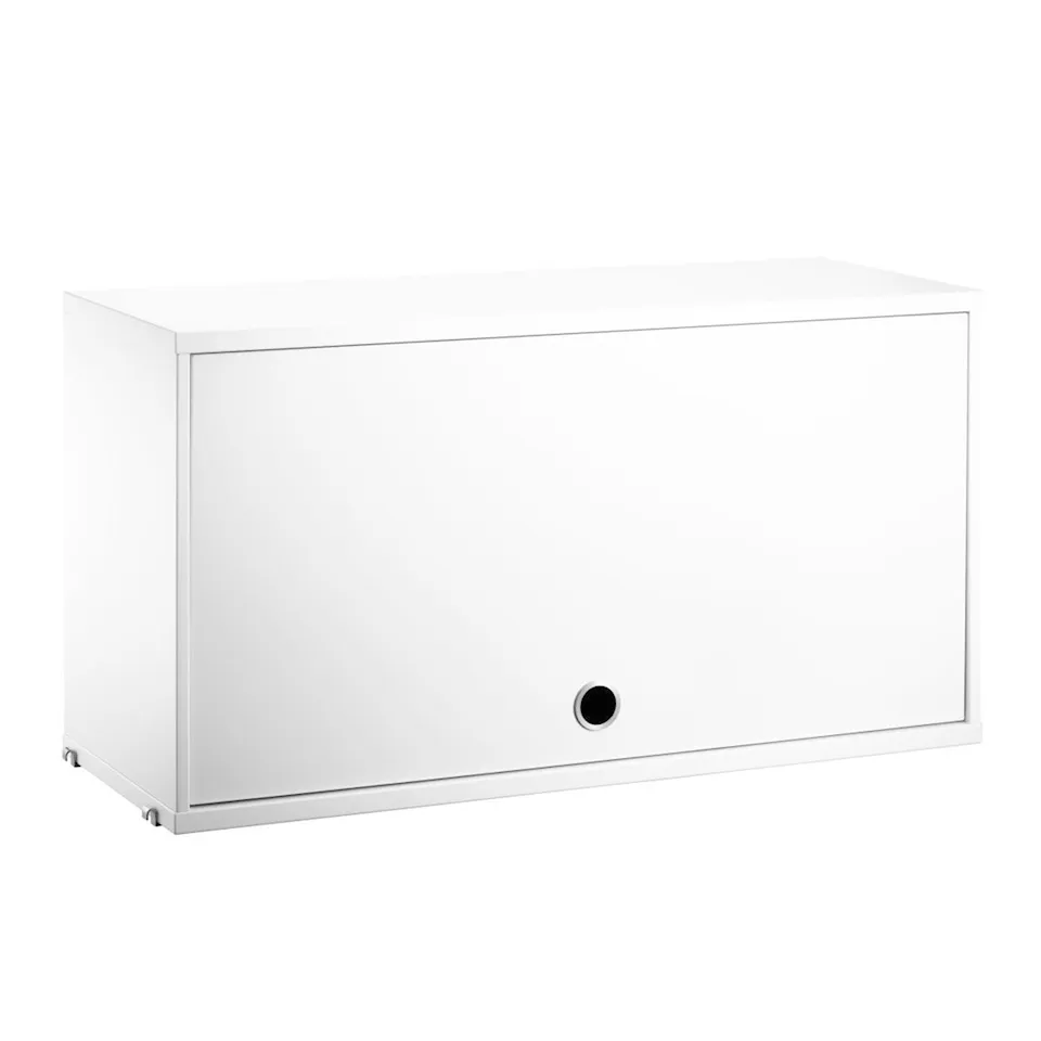 String Cabinet with Flip Door White