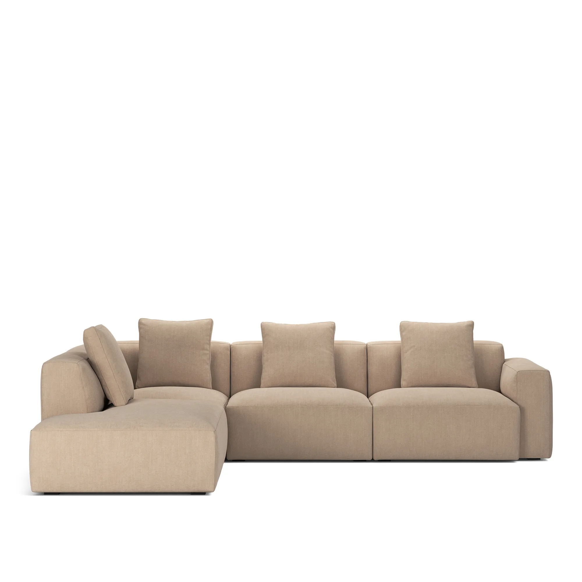Brick 4-Seater Corner Open End Left - 10