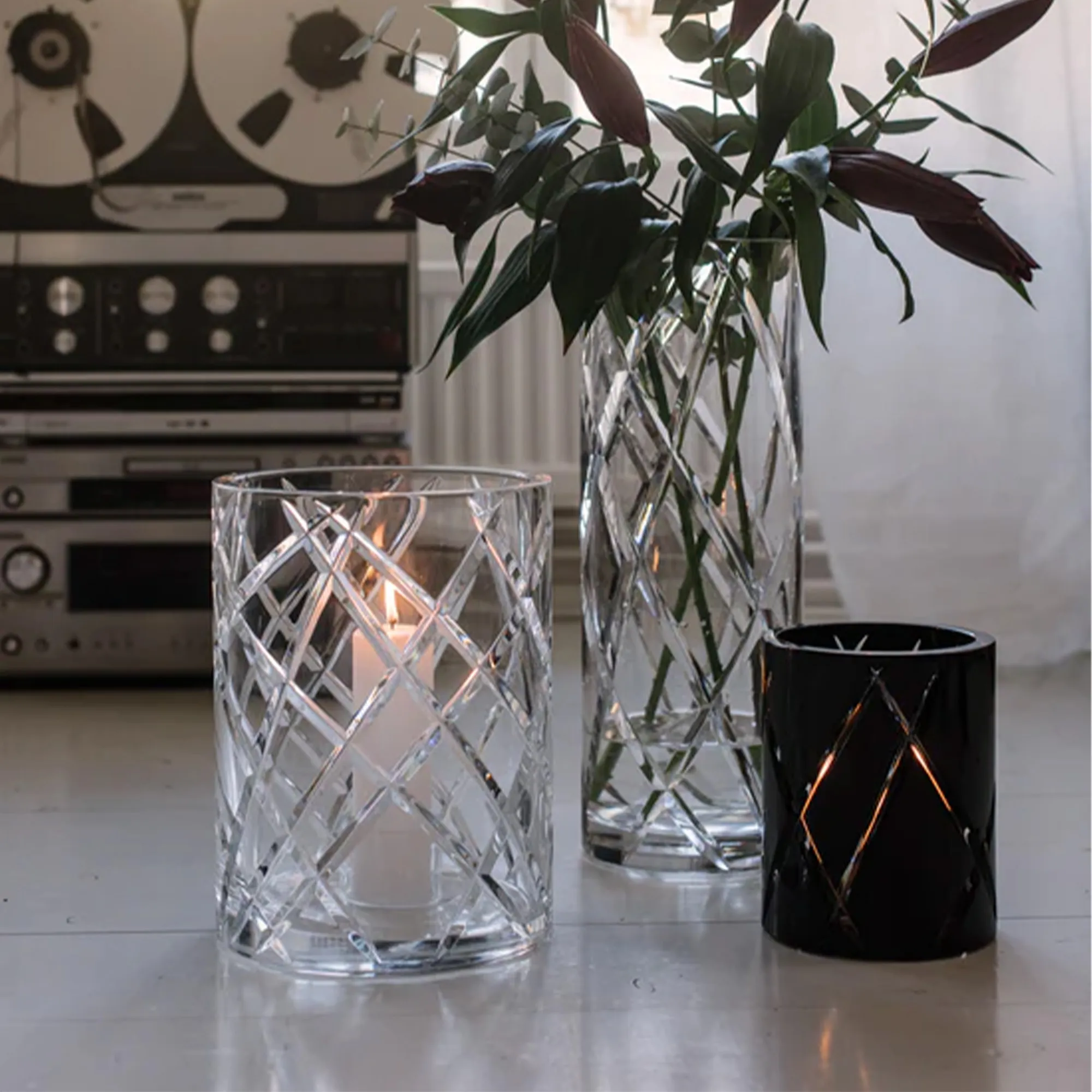 Hurricane Crystal Lamp Large - 4