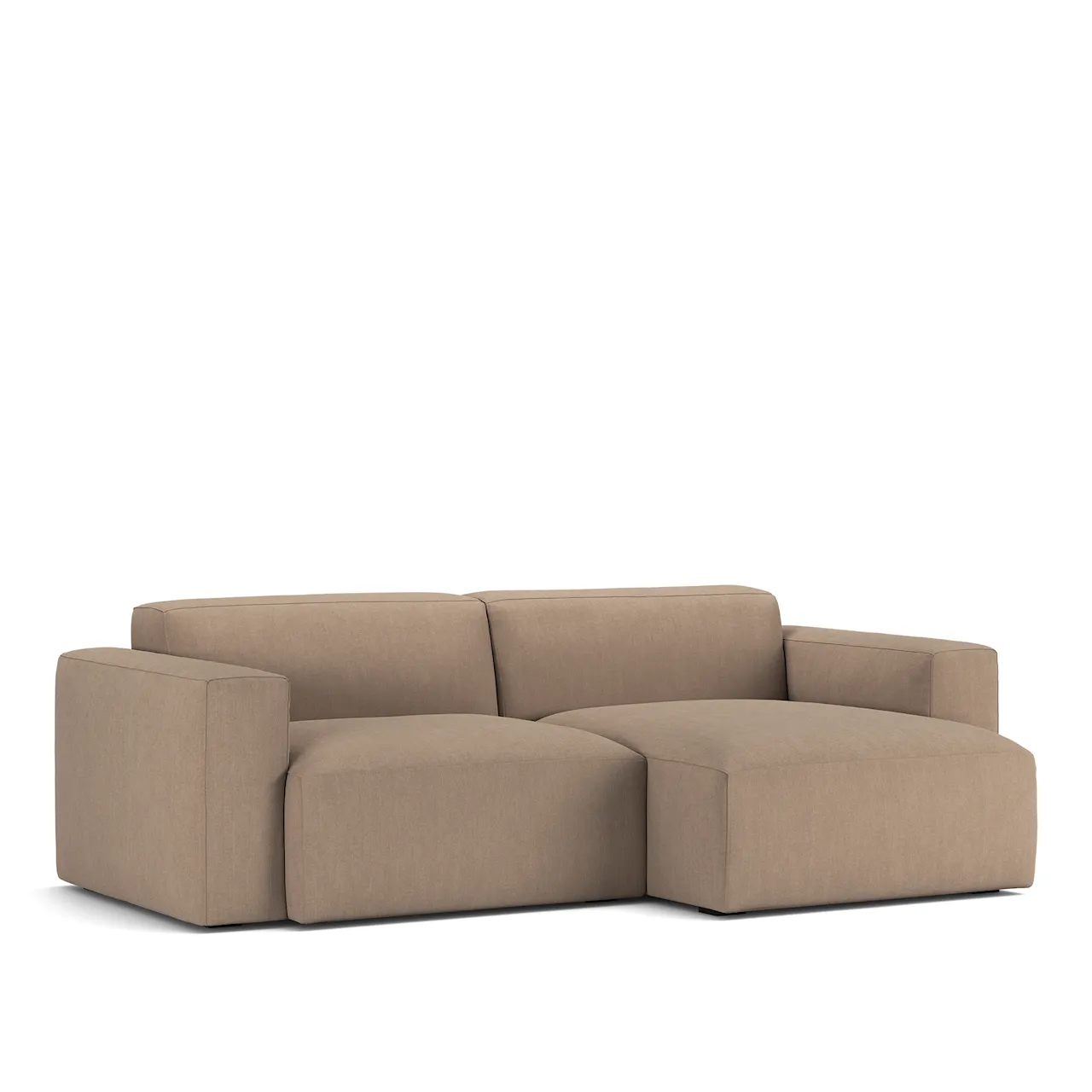 Brick 2-zitsbank met chaise longue rechts