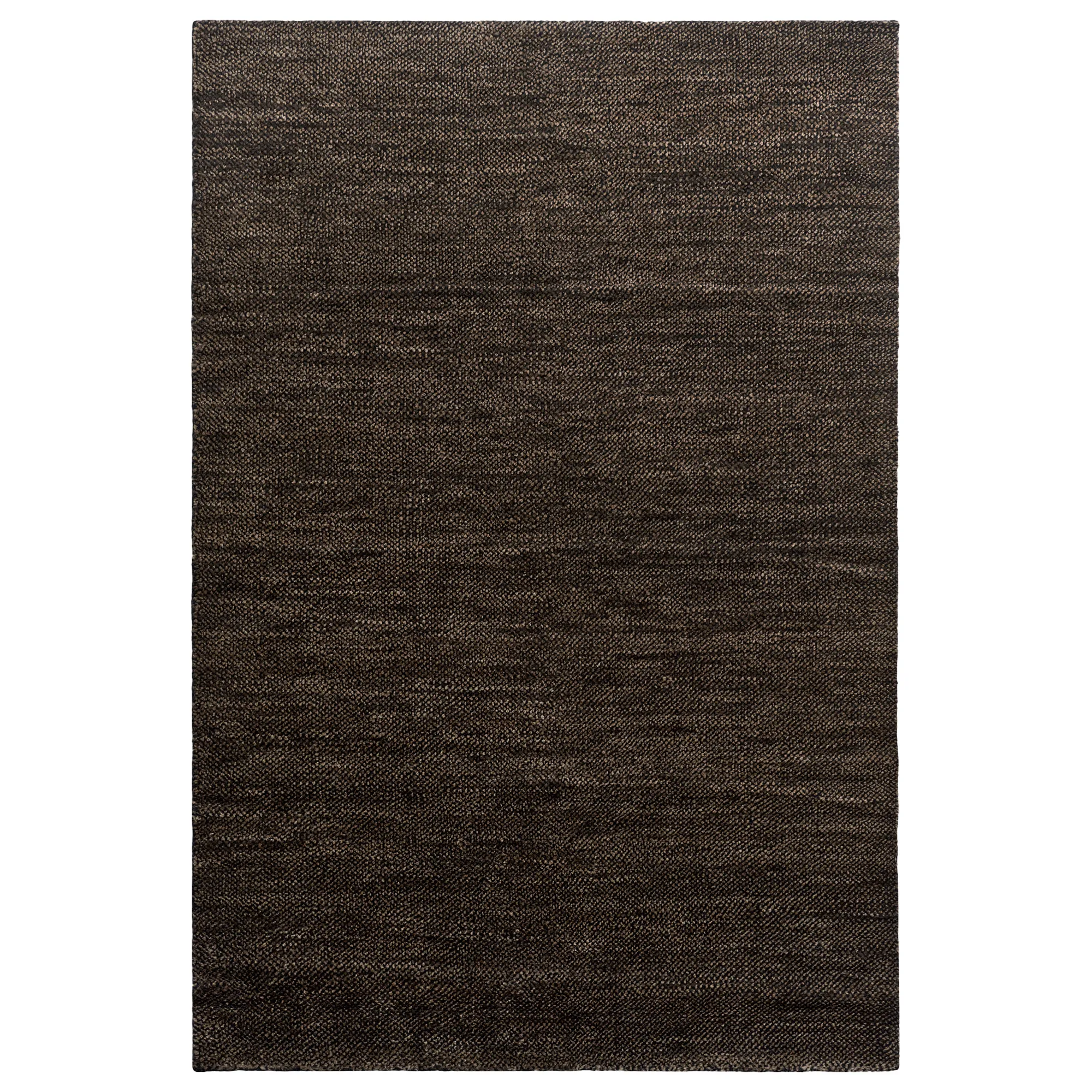 Savanna Dark Jute/Black uld- og jute-tæppe - 1