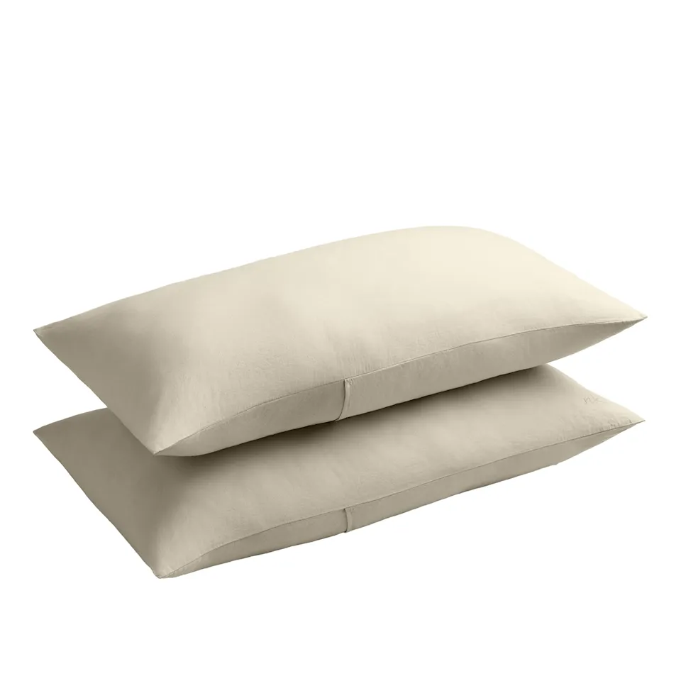 Linen Blend Pale Sand kussensloop 2 stuks