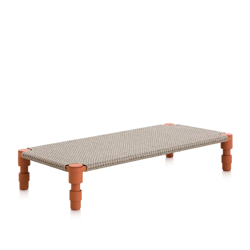 Garden Layers Single Indian Bed - Gofre Terracotta