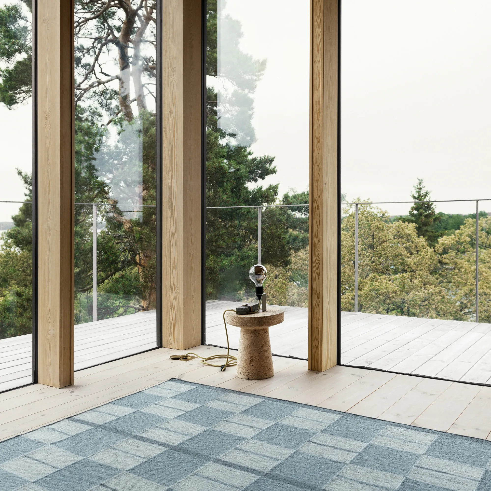 Båstad Blue Wool Rug - 6