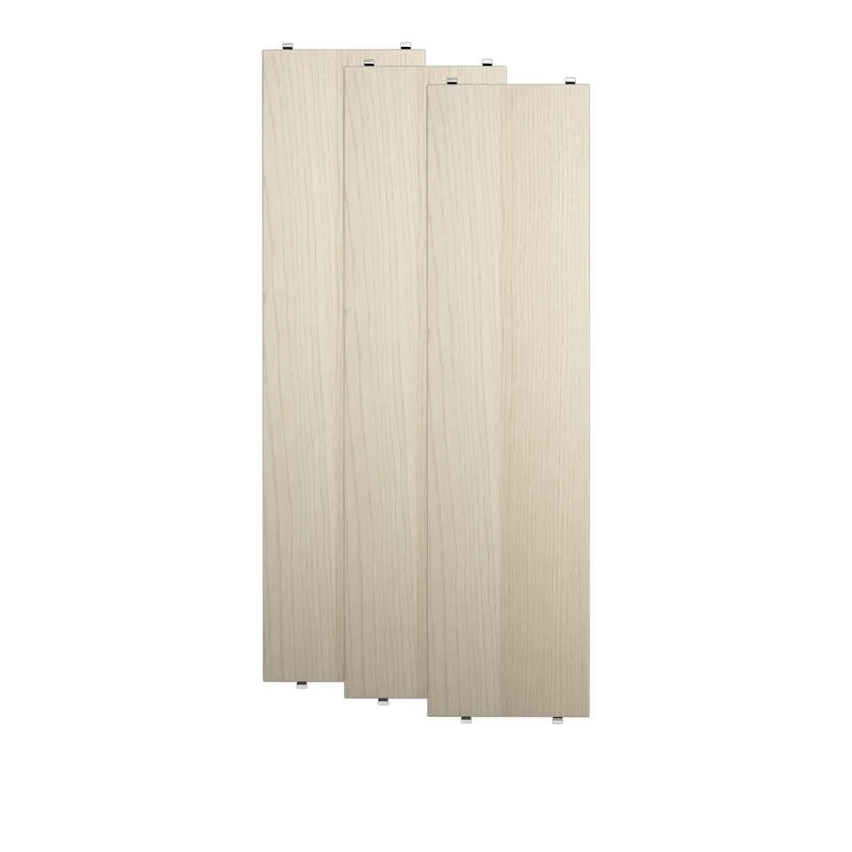 Shelf 78x20cm 3-pack ash