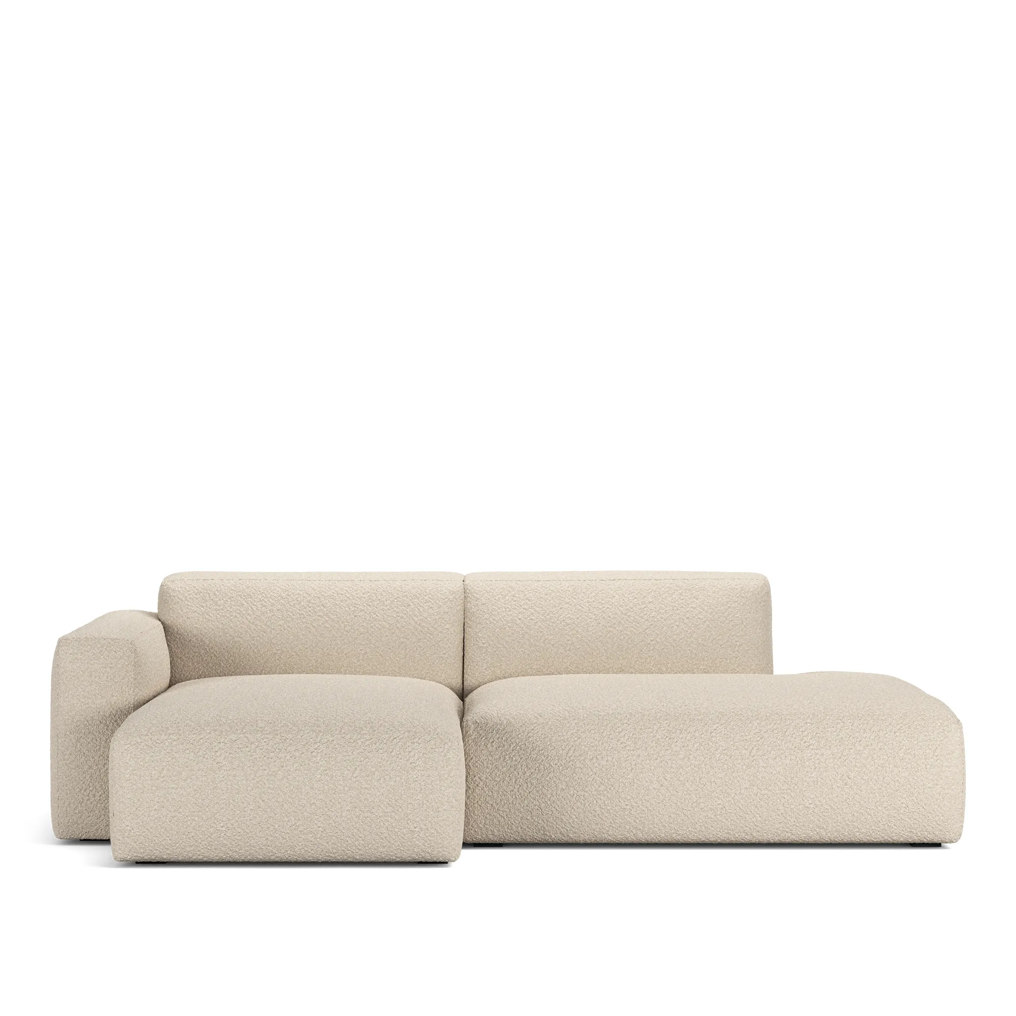 Brick 2-Seater Chaise Lounge Open End Right - 1