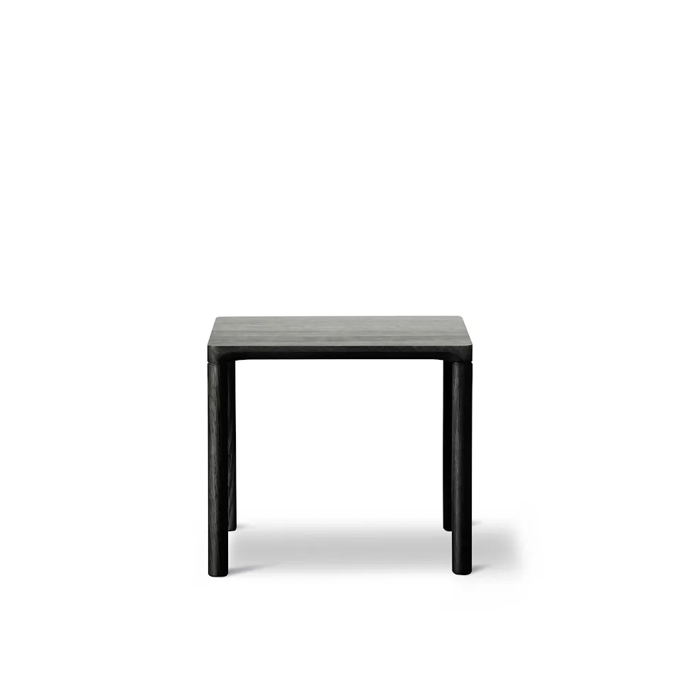 Piloti Table, 39 x 31 cm, Black lacquered oak