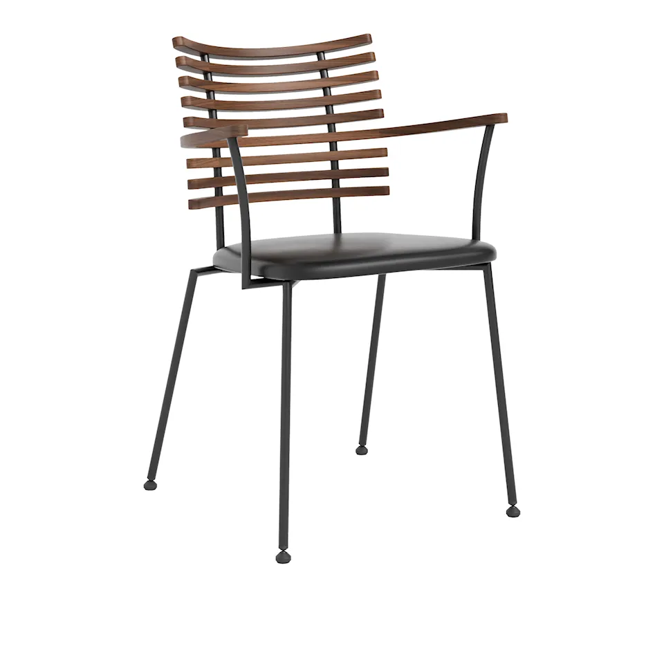 Tiger Fauteuil - Zwart poedergecoate poten