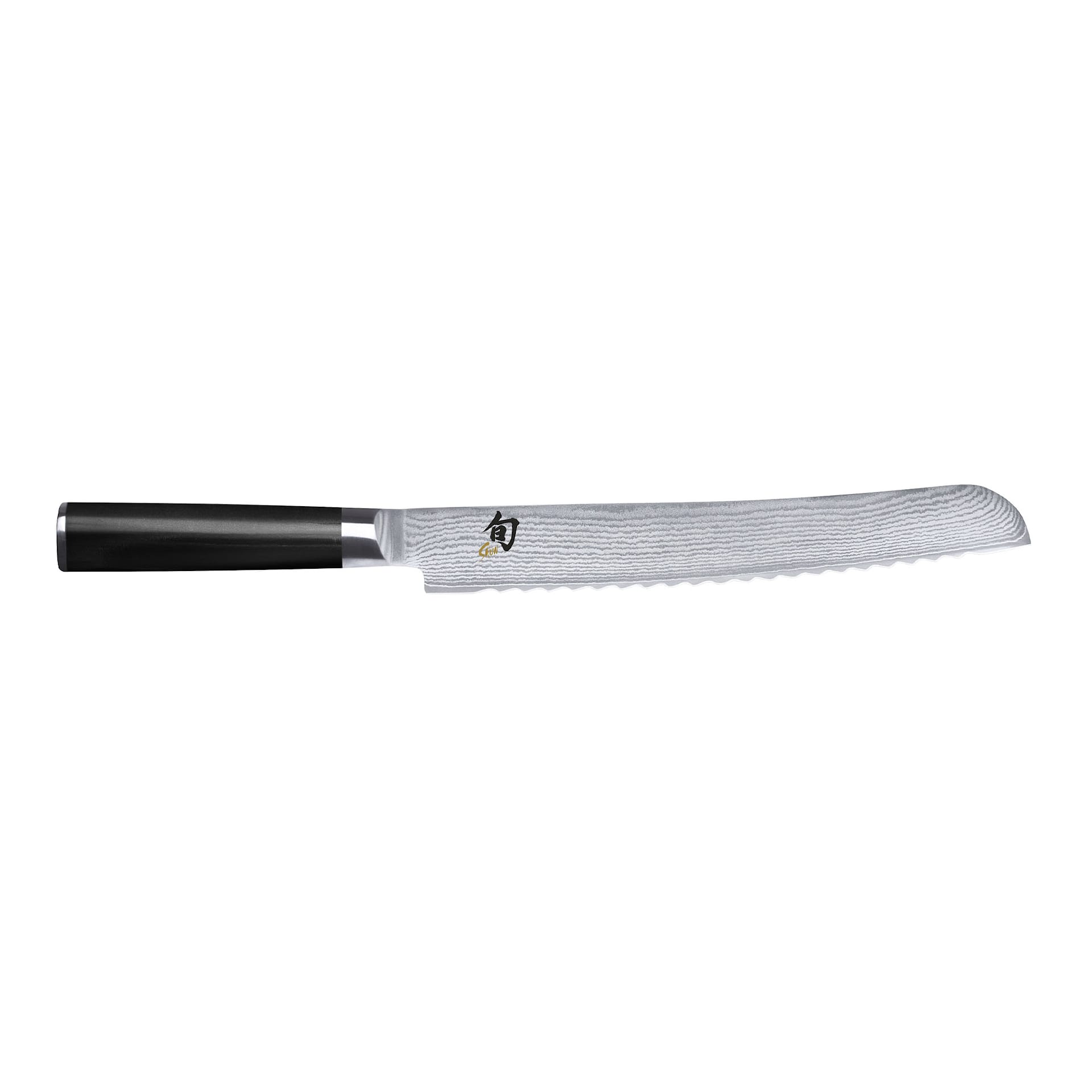 SHUN CLASSIC Brødkniv 23 cm Svart skaft - KAI - NO GA
