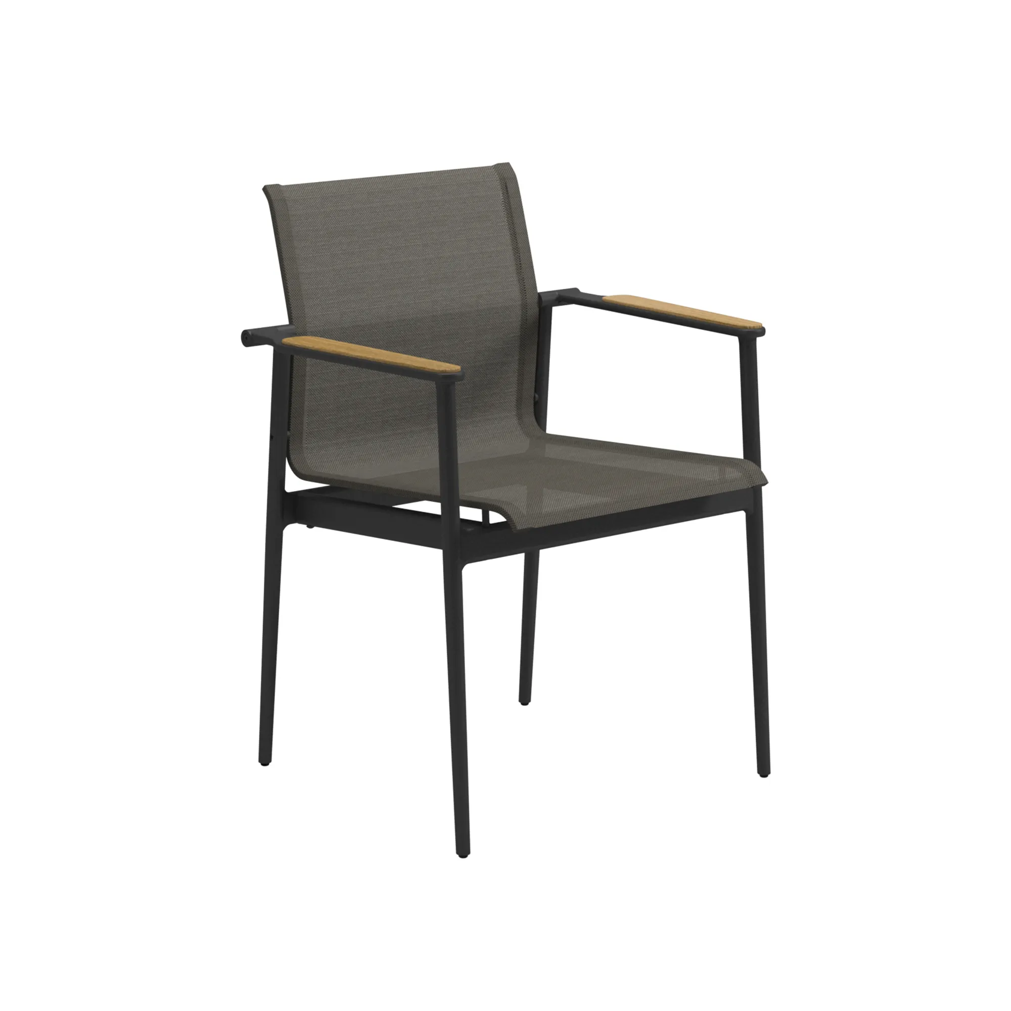 180 Stacking Chair with Teak Arms - 1