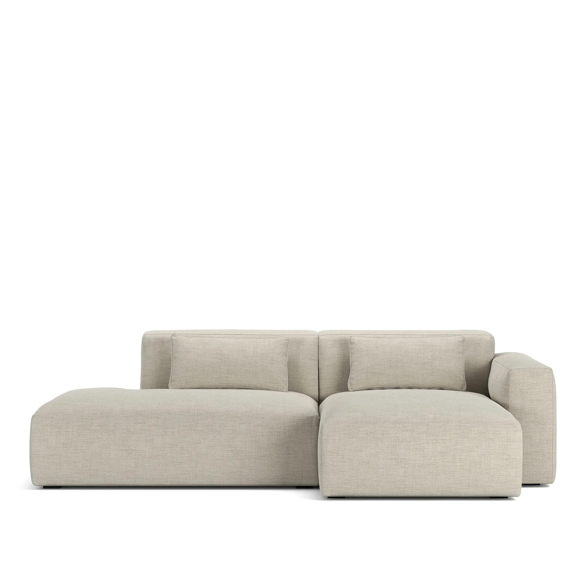 Brick 2-Seater Chaise Lounge Open End Left - 9