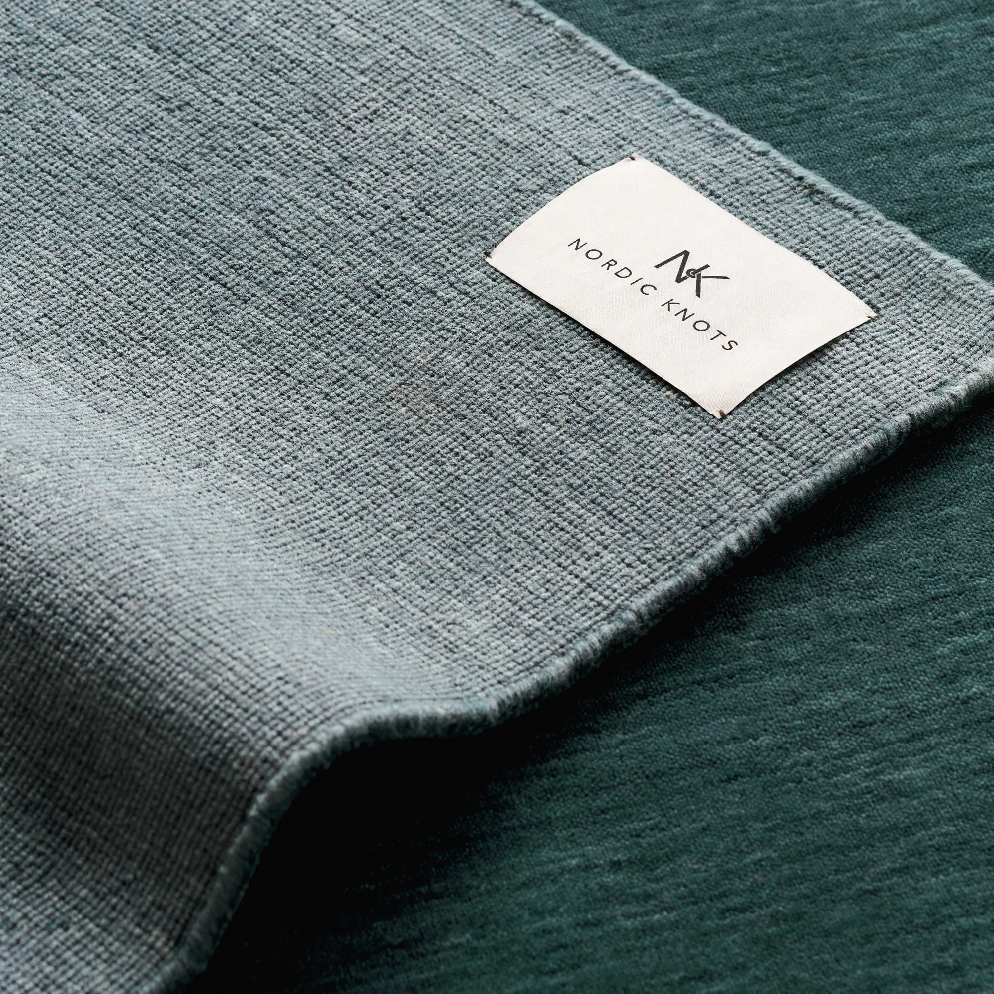 Canvas Teal uldtæppe - 5