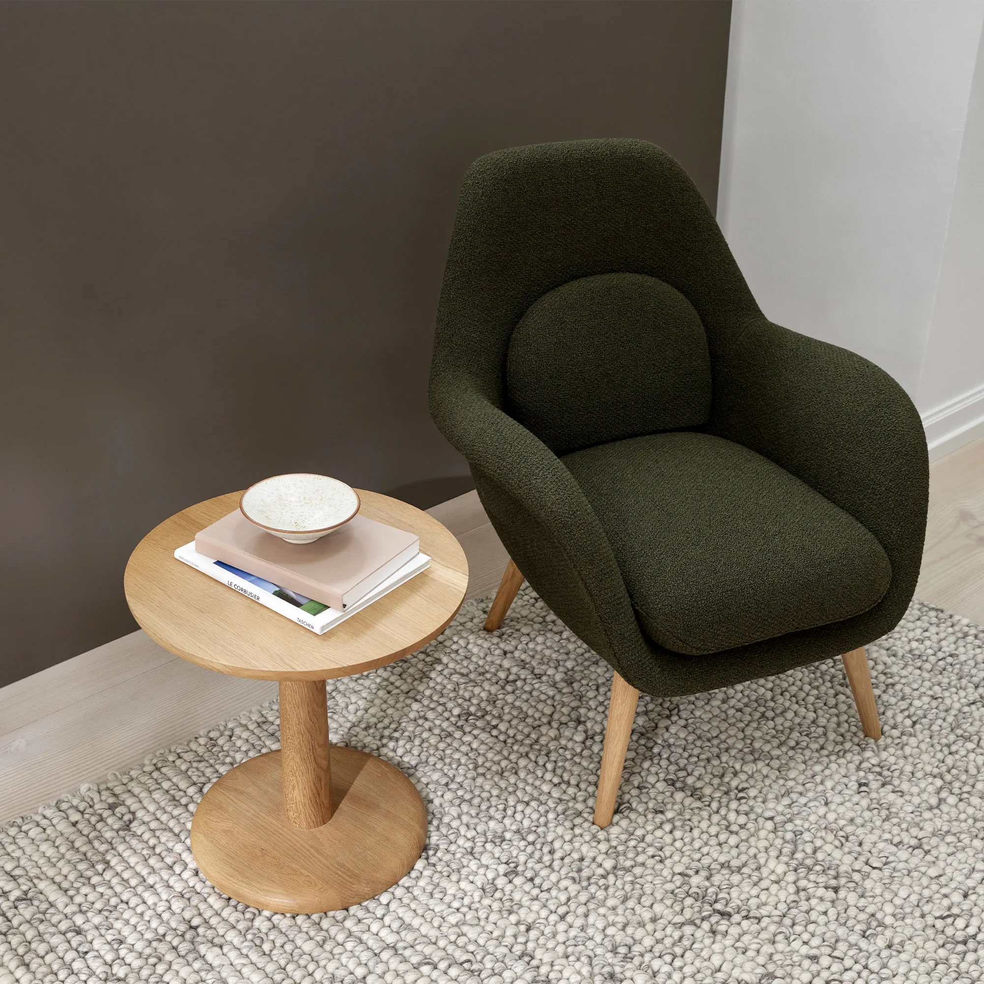 Swoon Petit Lounge Chair Lacquered Walnut - 7