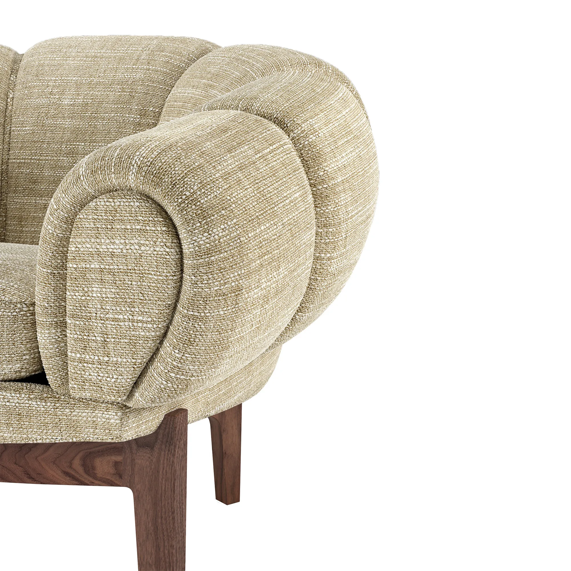 Croissant Lounge Chair Walnut - 4