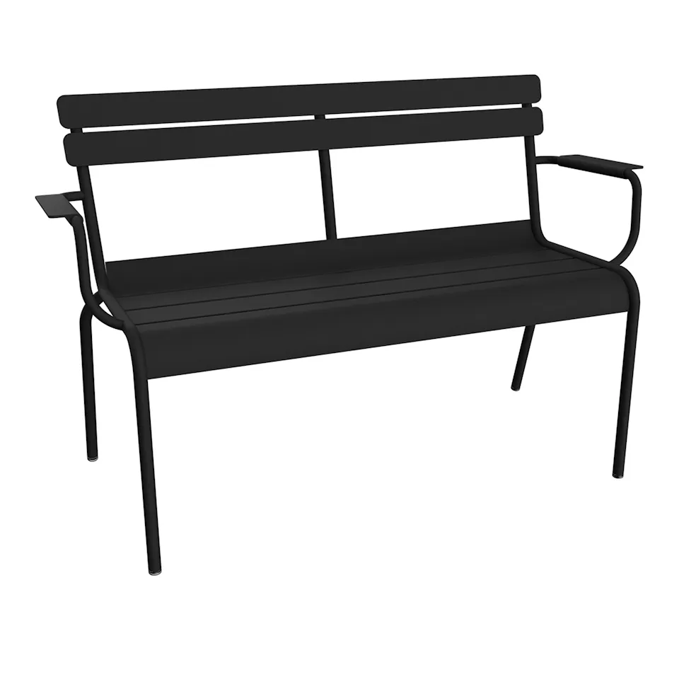 Luxembourg 2-Seater Garden Bench - Anthracite