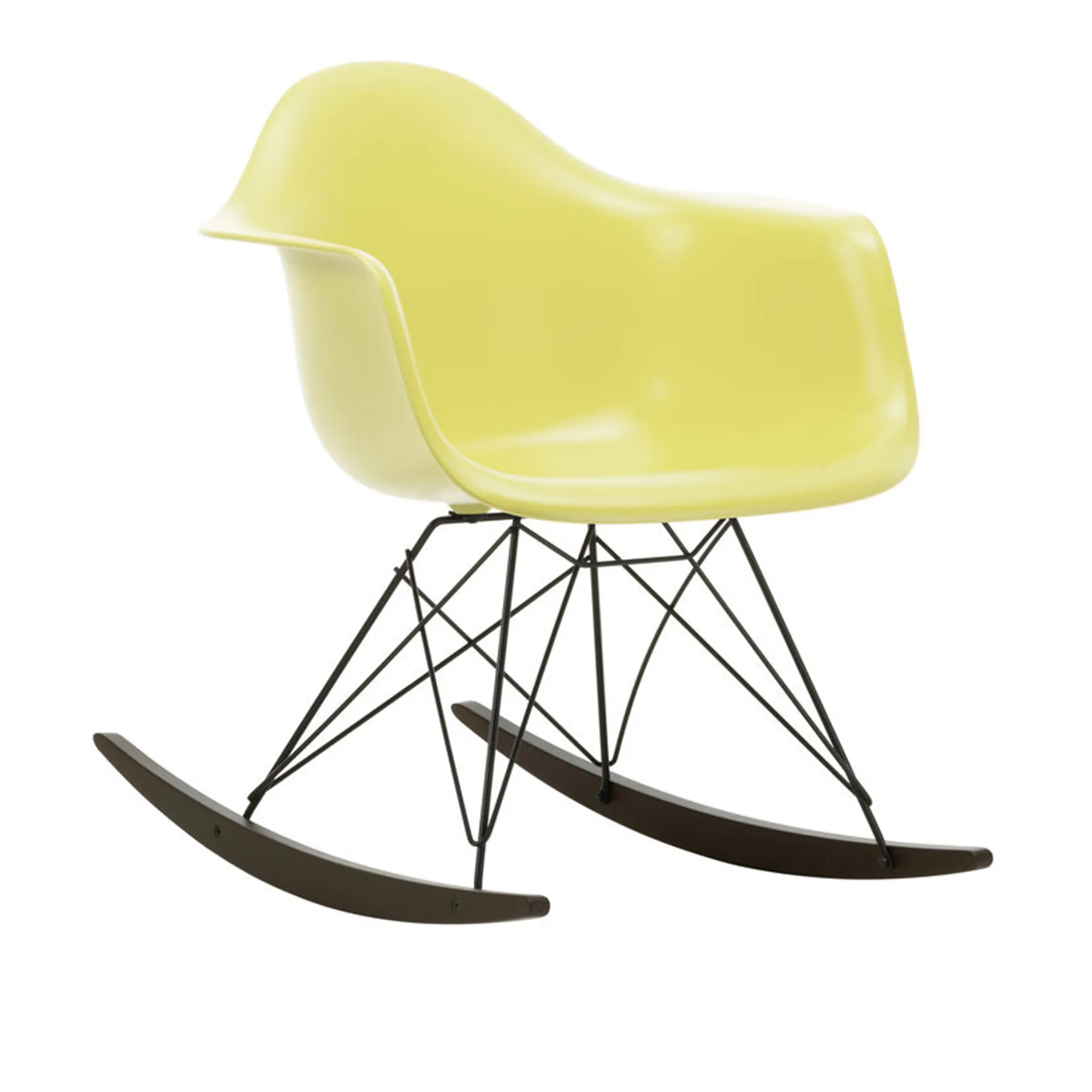 Eames RE Plastic Armchair RAR schommelstoel Basic Dark/Dark Maple - 1