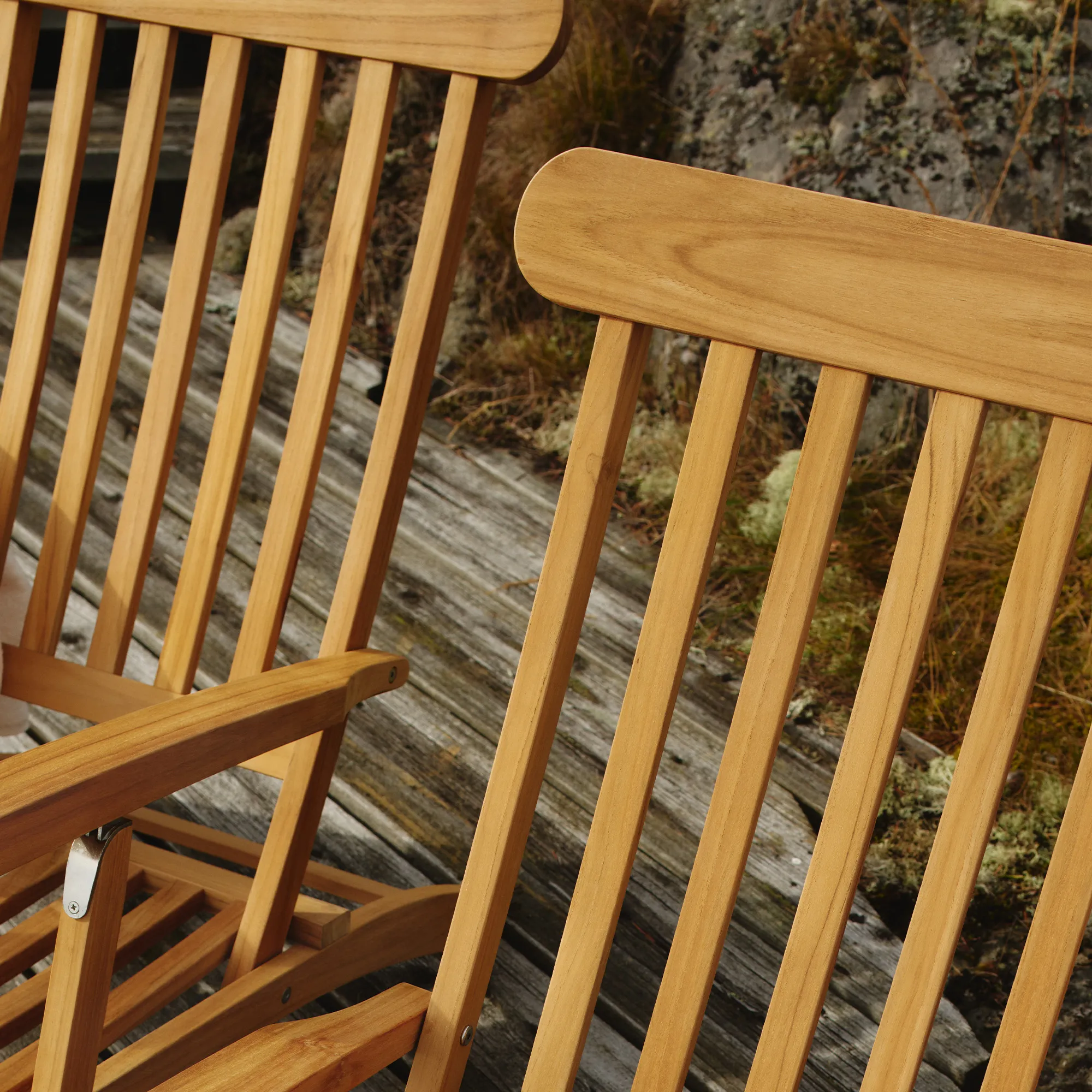 Midsummer vierkante bijzettafel voor buiten en 2 tuinstoelen - 5