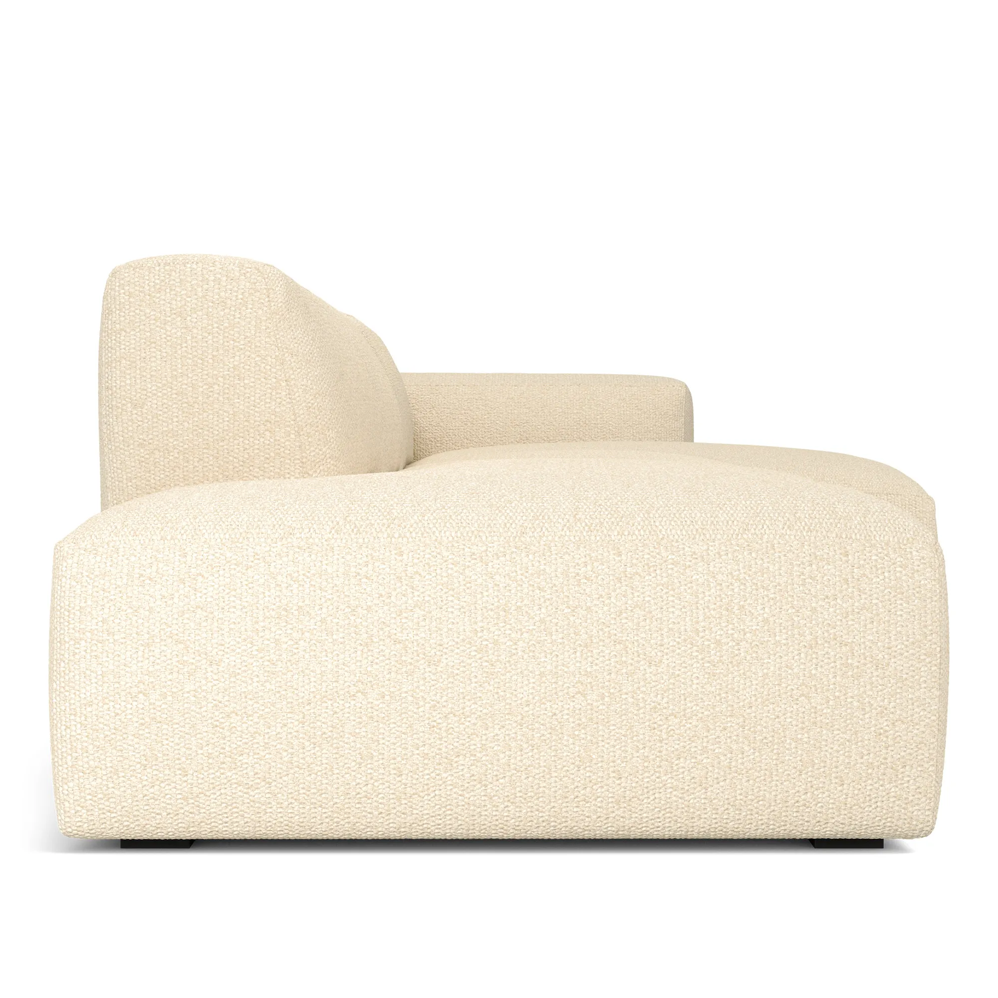 Brick 3-Seater Chaise Lounge Open End Left - 5