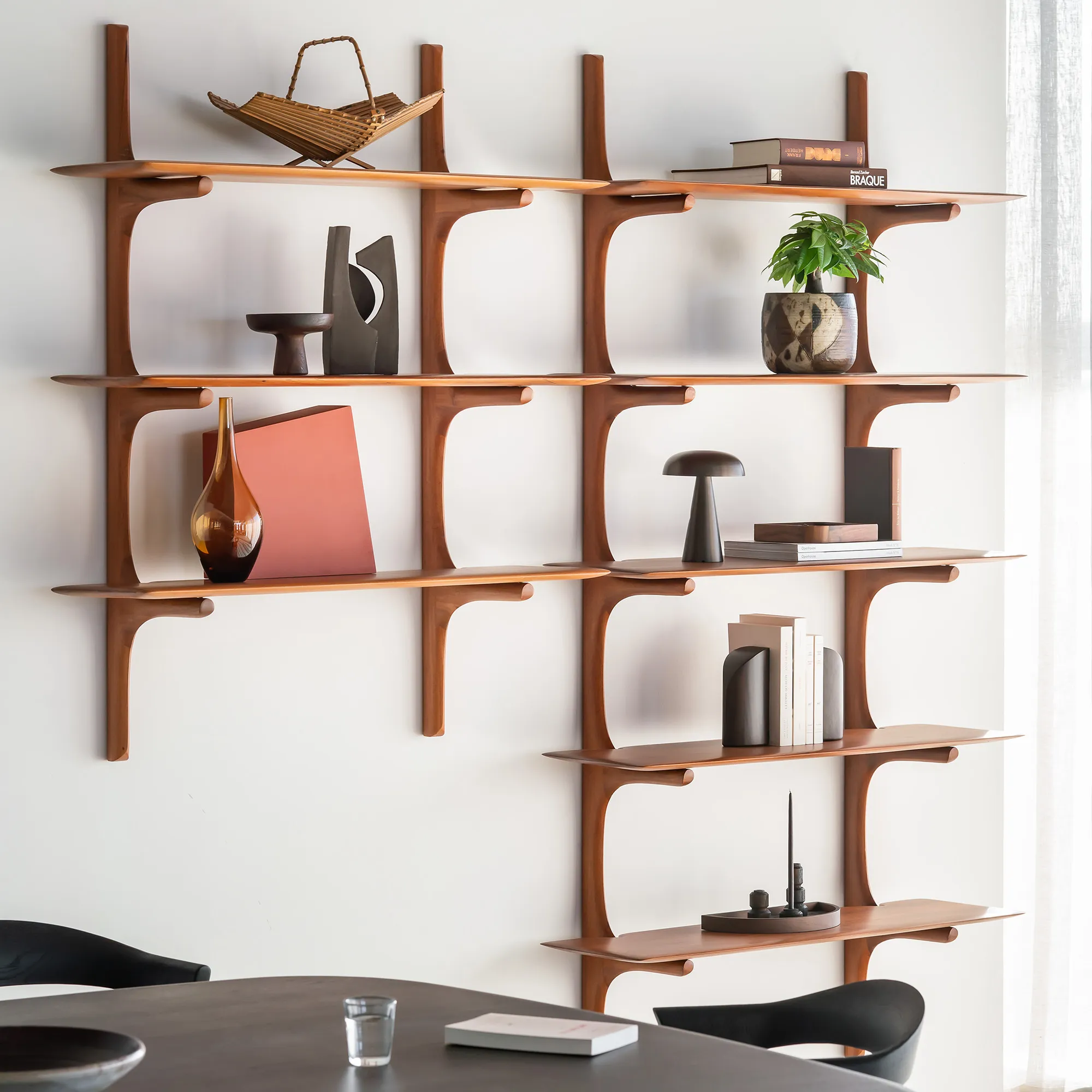 PI Wall Shelf Mahogany - 6