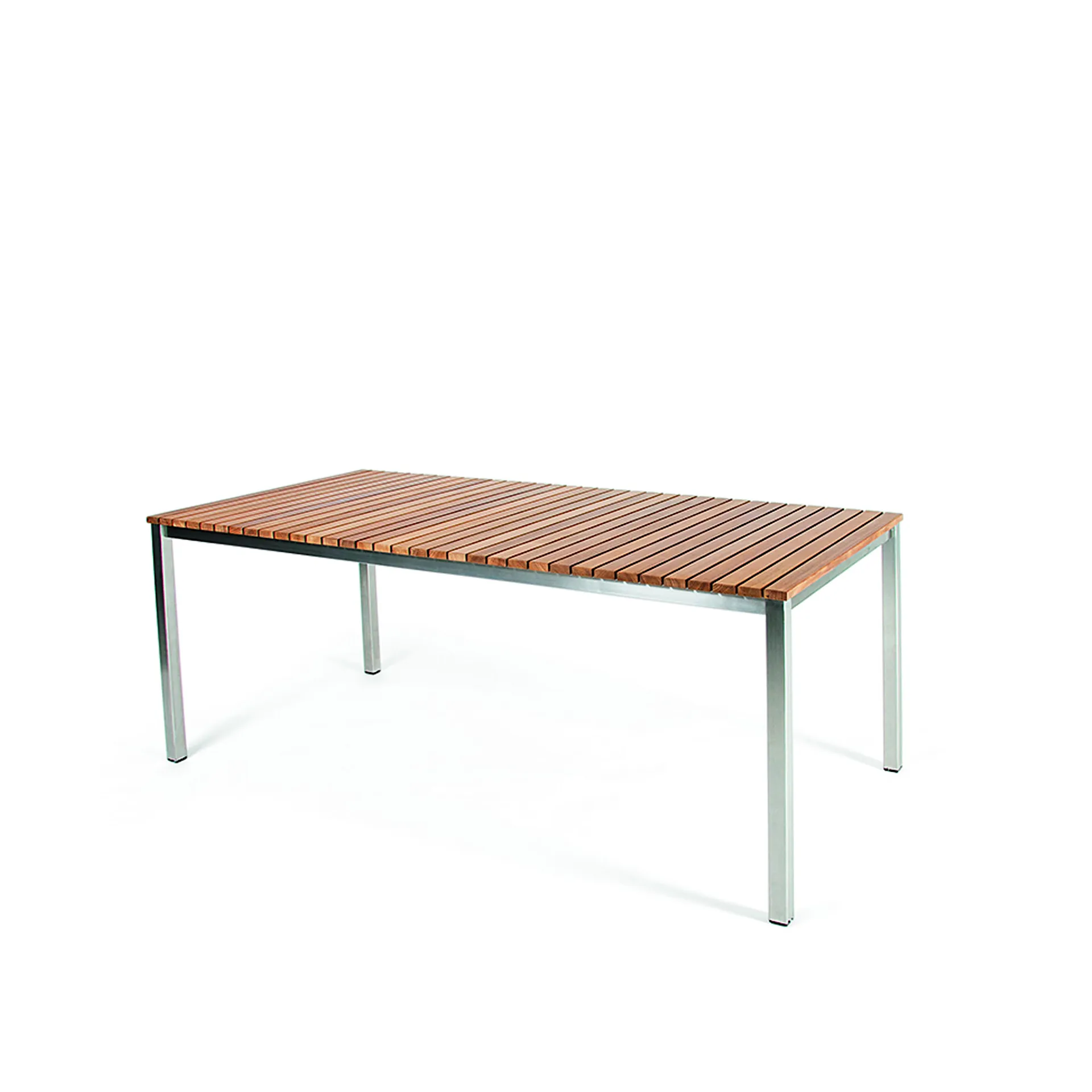 Häringe Table Medium - Teak/Brushed Stainless Steel - Skargaarden - NO GA