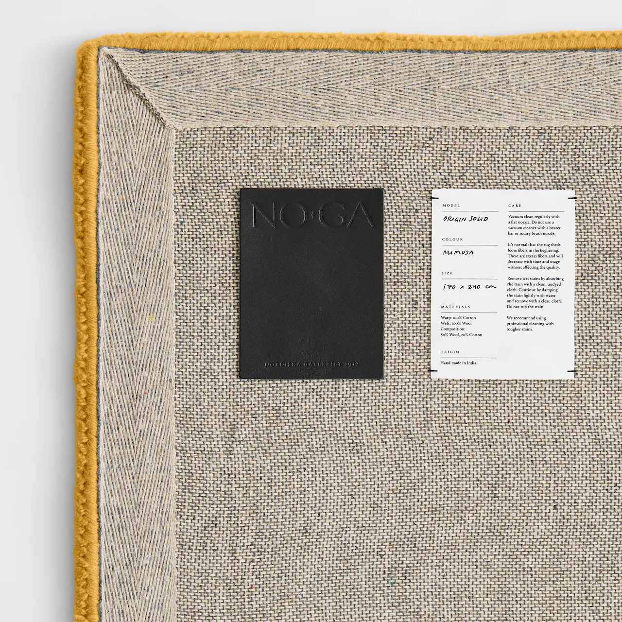 Origin Solid Mimosa Wool Rug