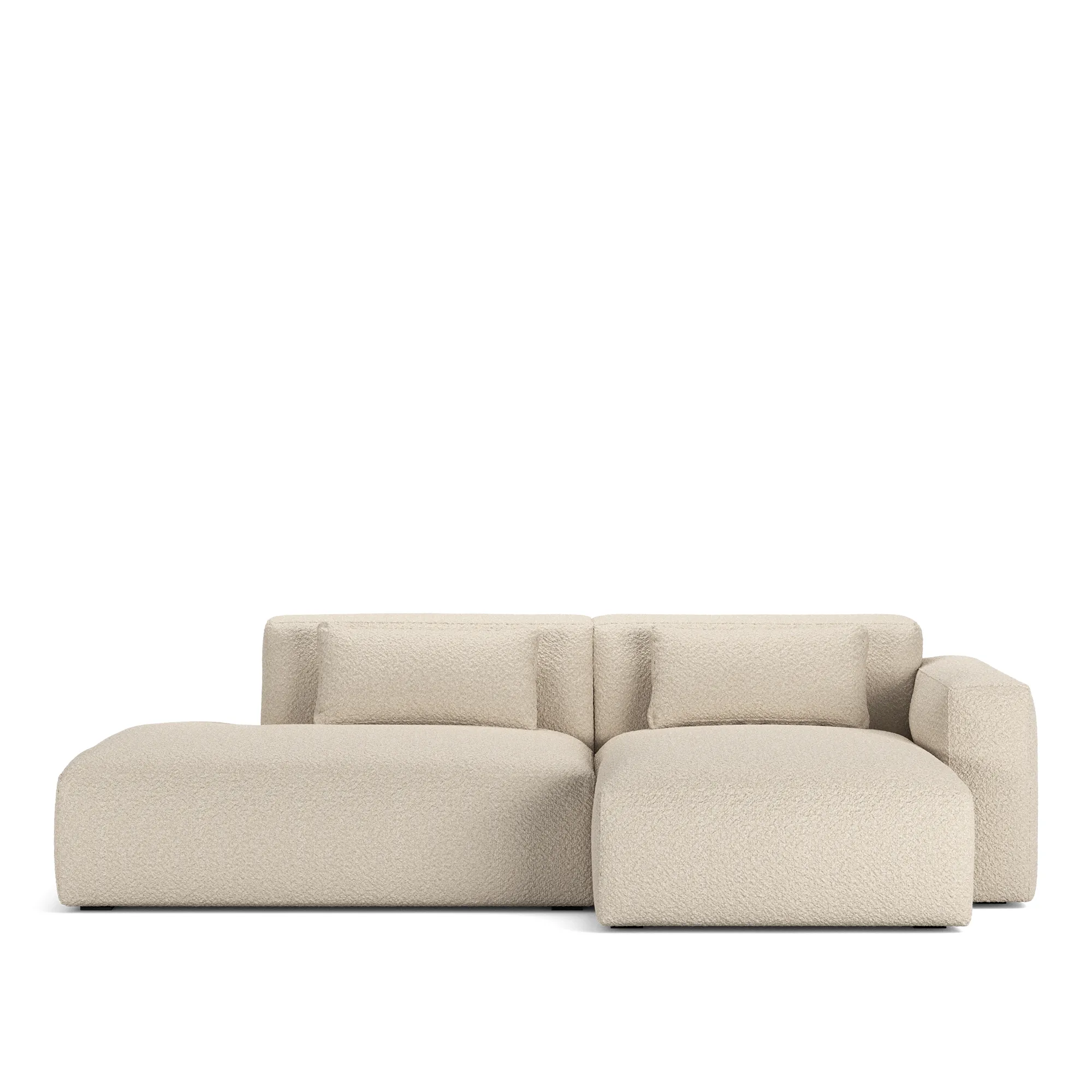 Brick 2-Seater Chaise Lounge Open End Left - 9