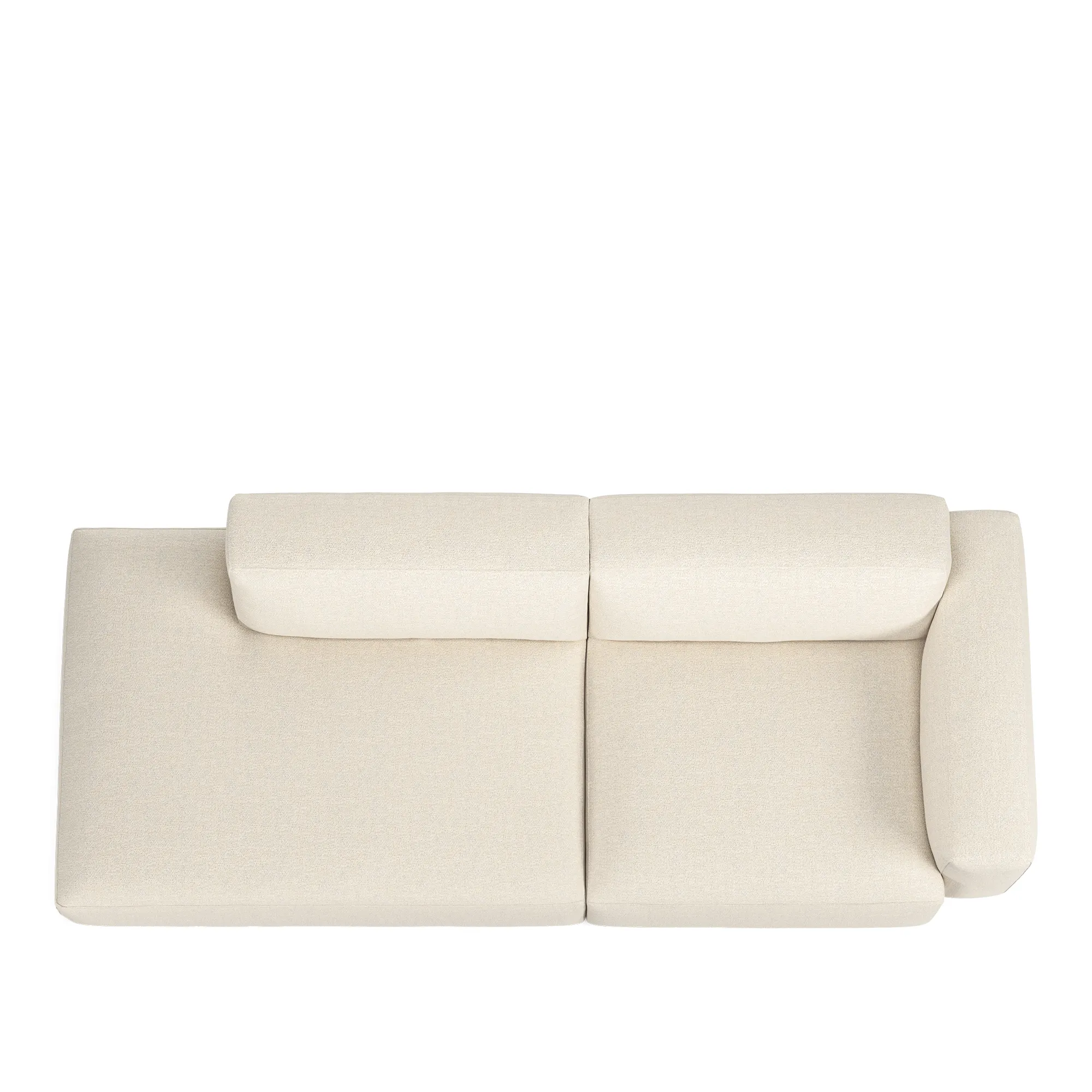 Brick 2-Seater Open End Left - 8