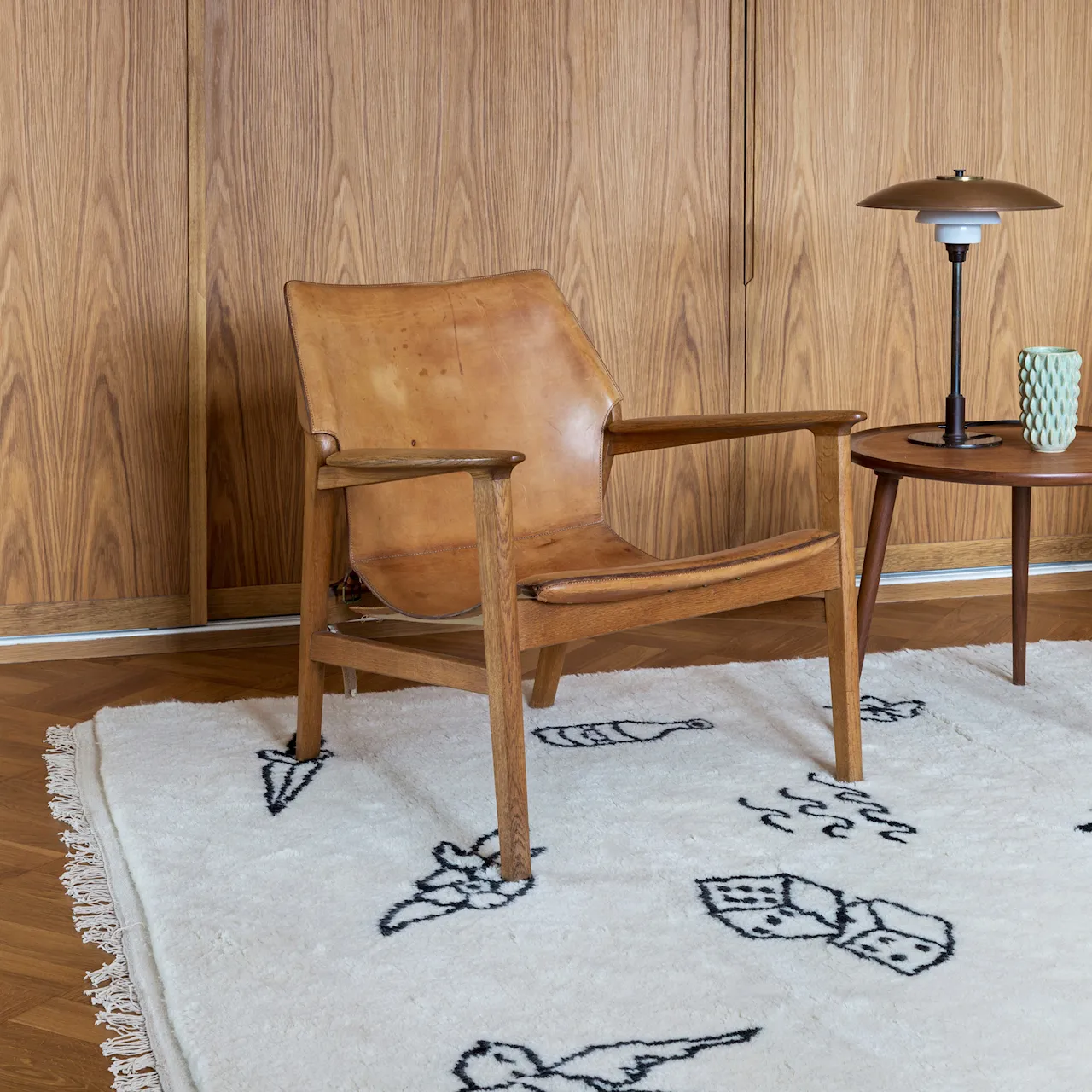 Nomad Cream Rya Rug