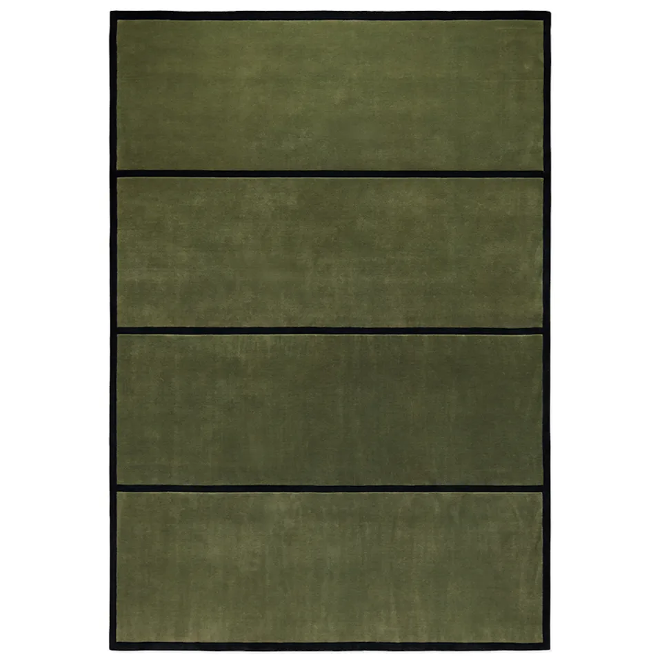 Norr Mälarstrand 01 Green/Black wool rug