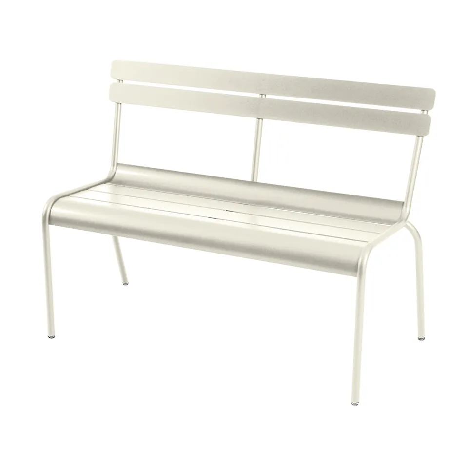 Luxembourg Bench with Backrest Clay Grey A5