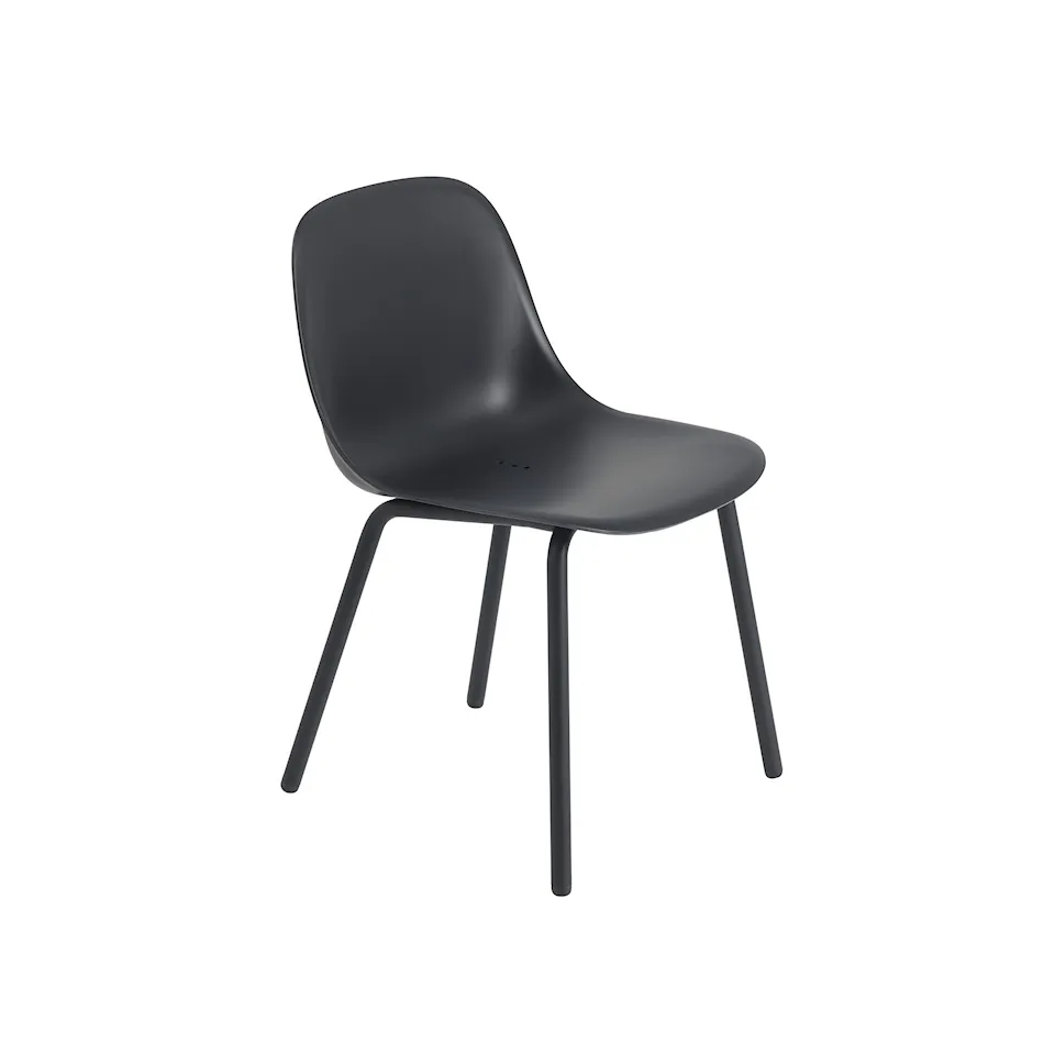 Fiber outdoor dining chair anthracite black