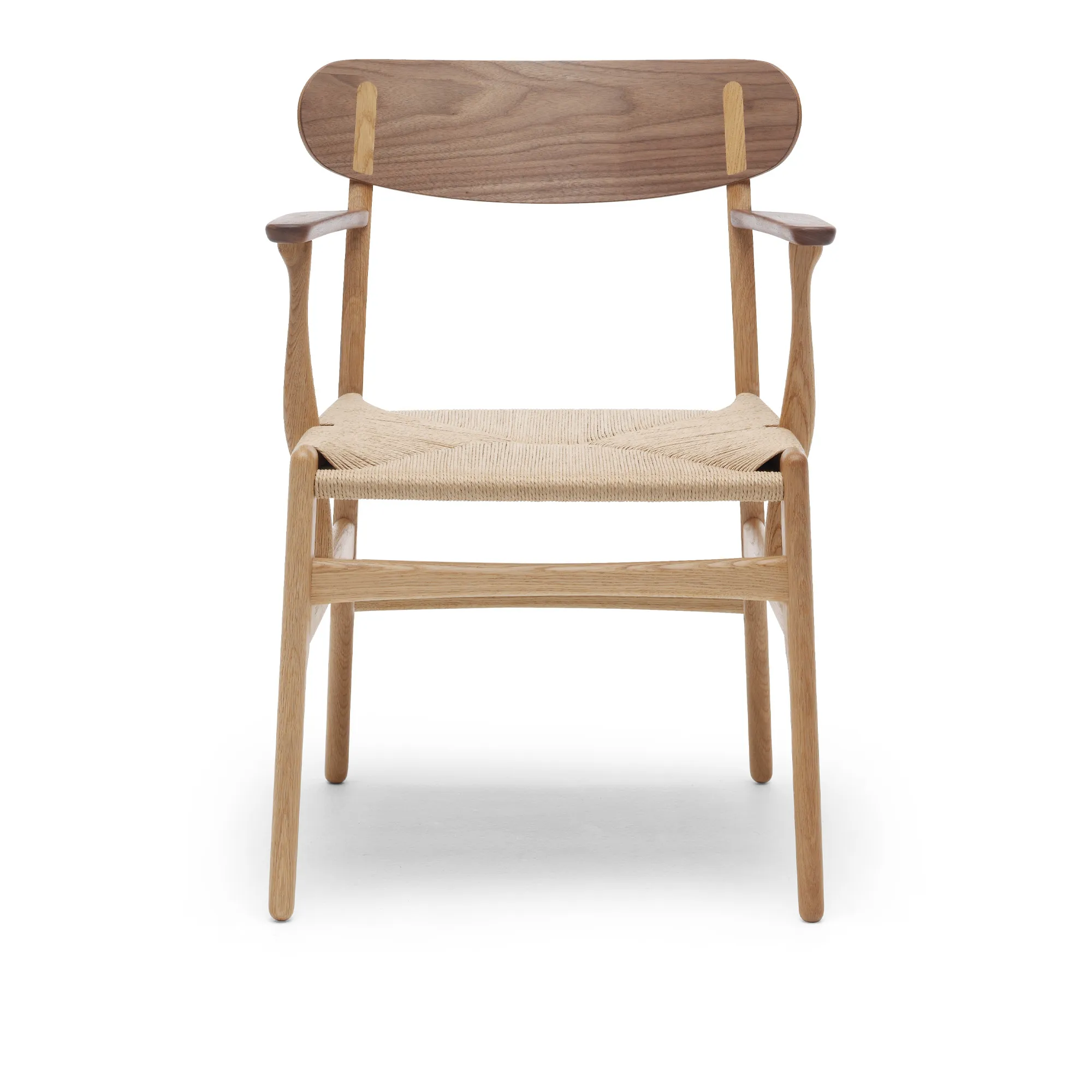 CH26 fauteuil natuurlijk gevlochten papierkoord - 1