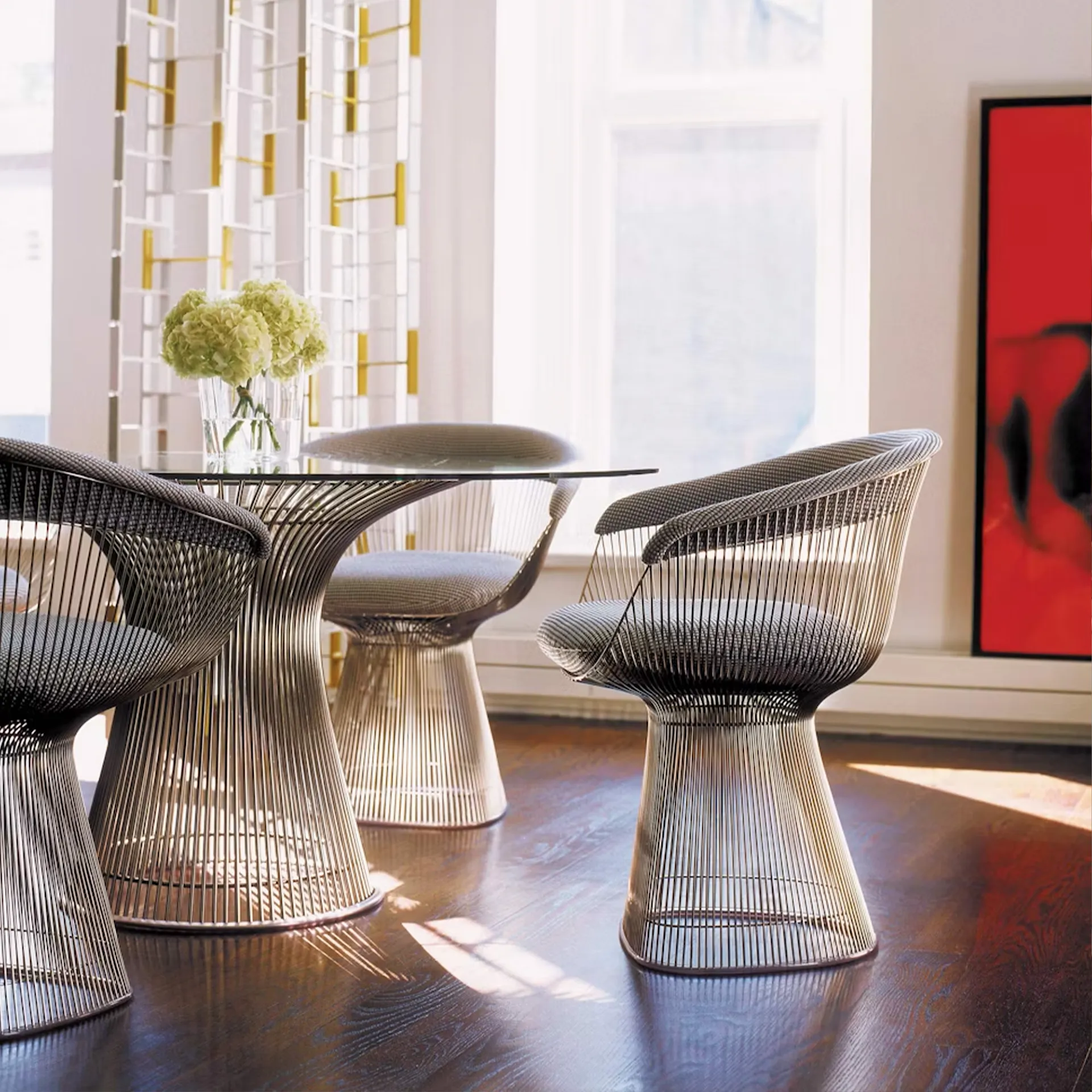 Platner ruokapöytä kiillotettua nikkeliä - Knoll - Warren Platner - NO GA