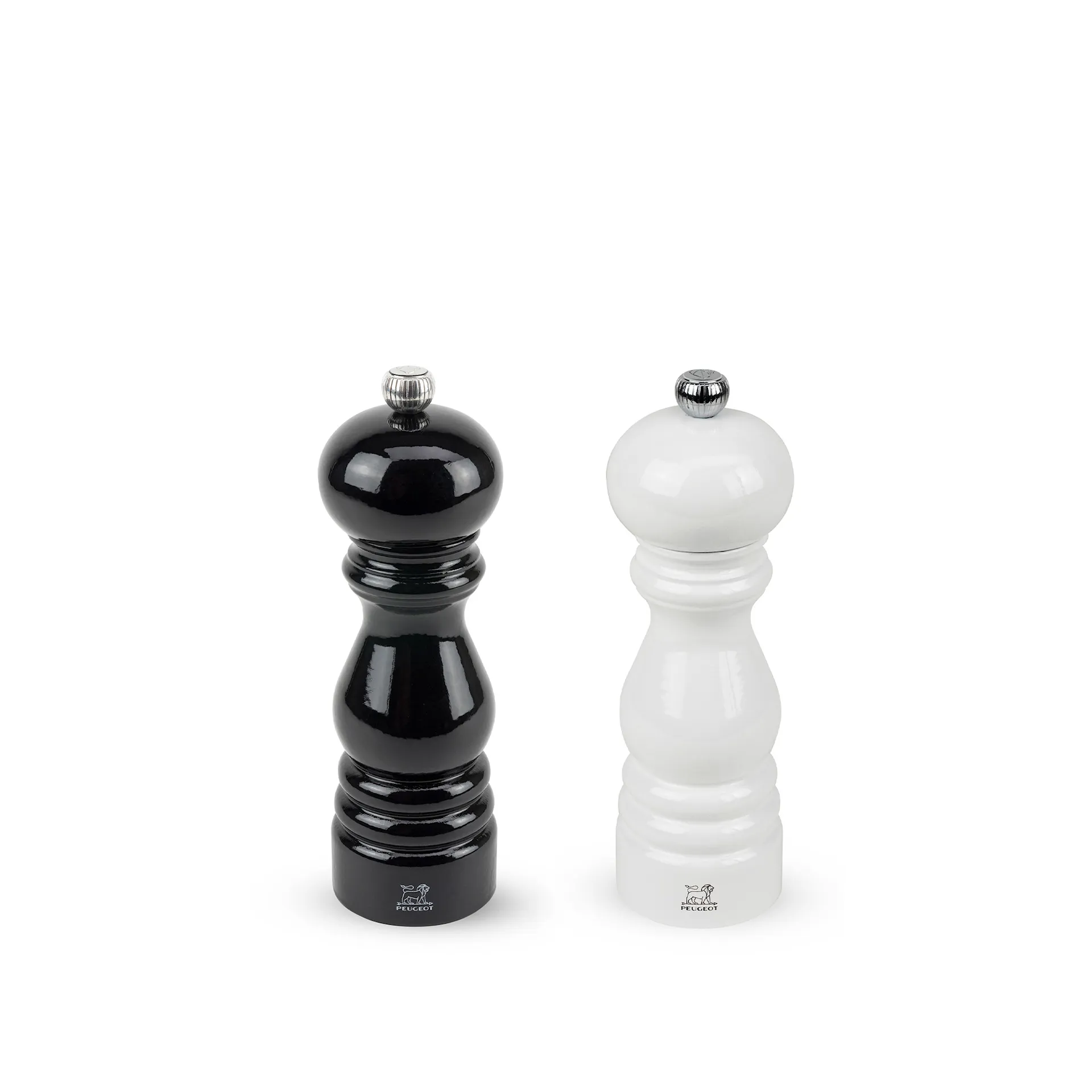 Paris Duo Salt  Pepper Mill - Black  White - Peugeot - NO GA