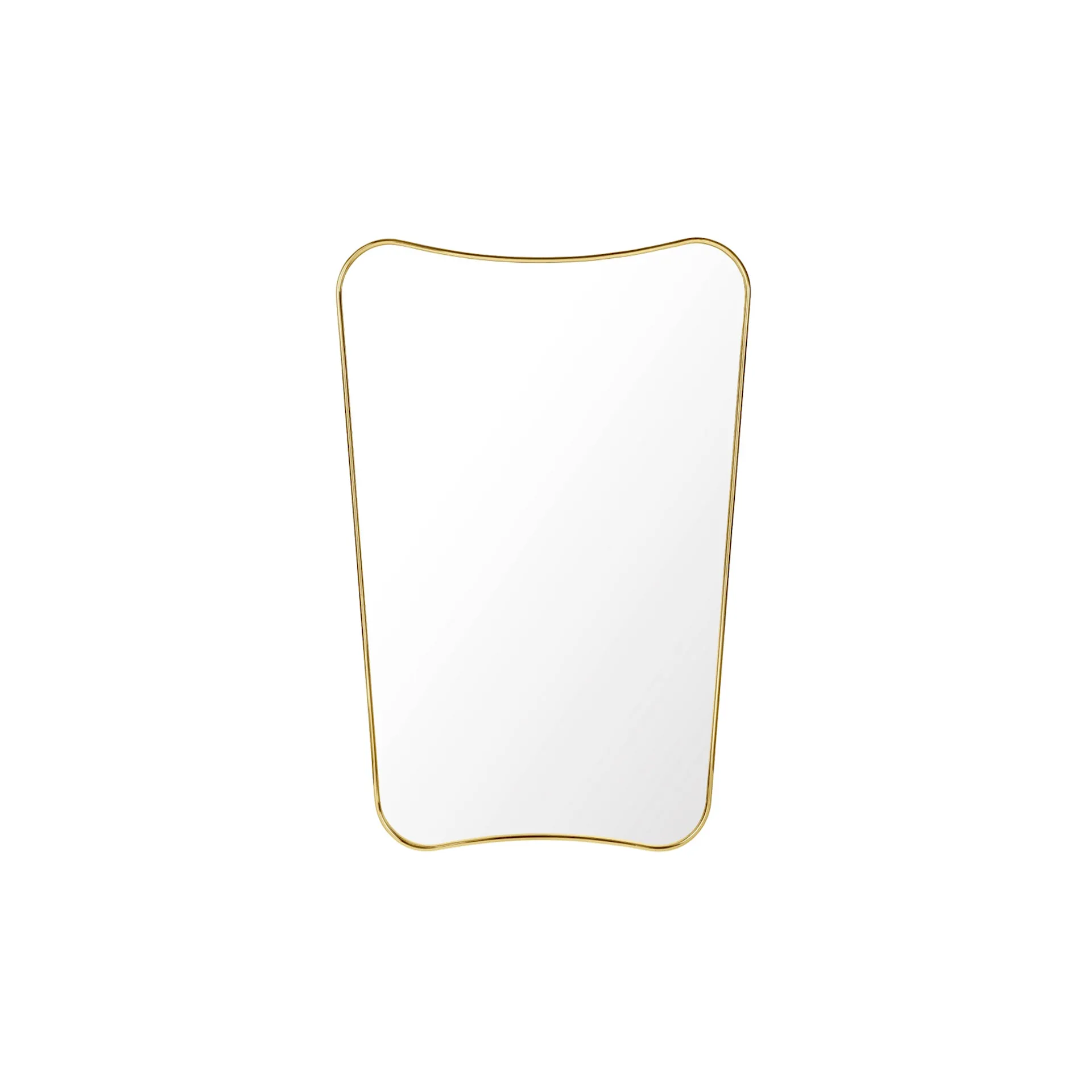 F.A. 33 Rectangular Wall Mirror Polished Brass - Gubi - Gio Ponti - NO GA