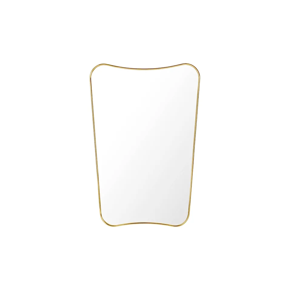 F.A. 33 Rectangular Wall Mirror Polished Brass