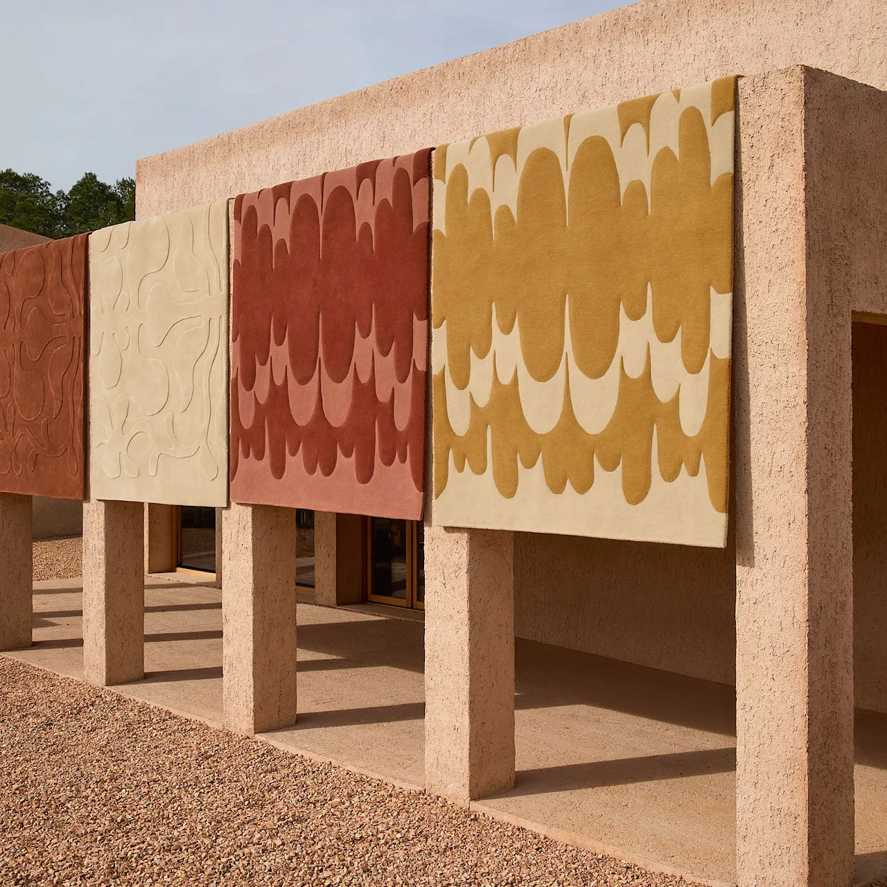 Lucia Eames Echo Ochre uldtæppe
