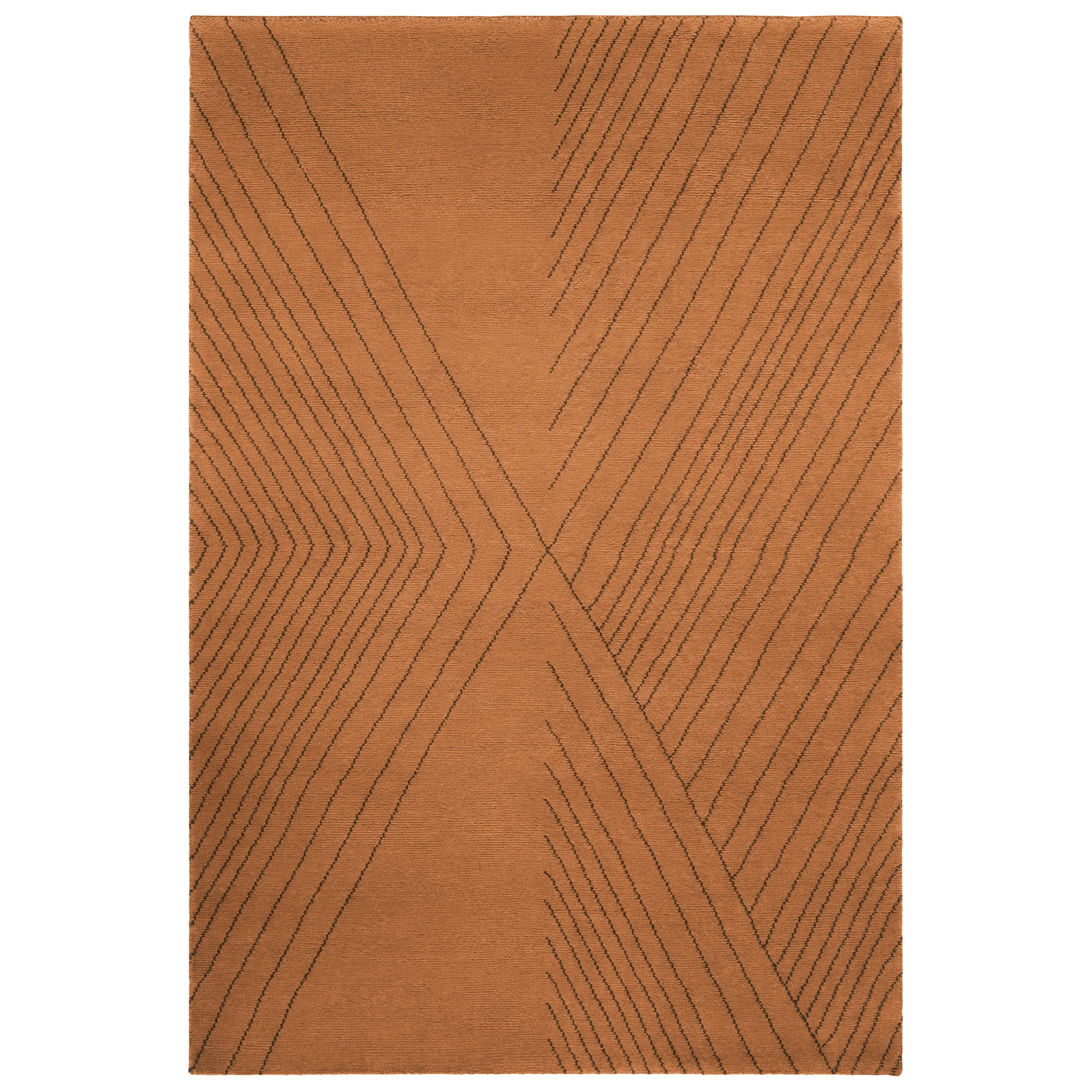 Indore Terracotta wollen tapijt - 1