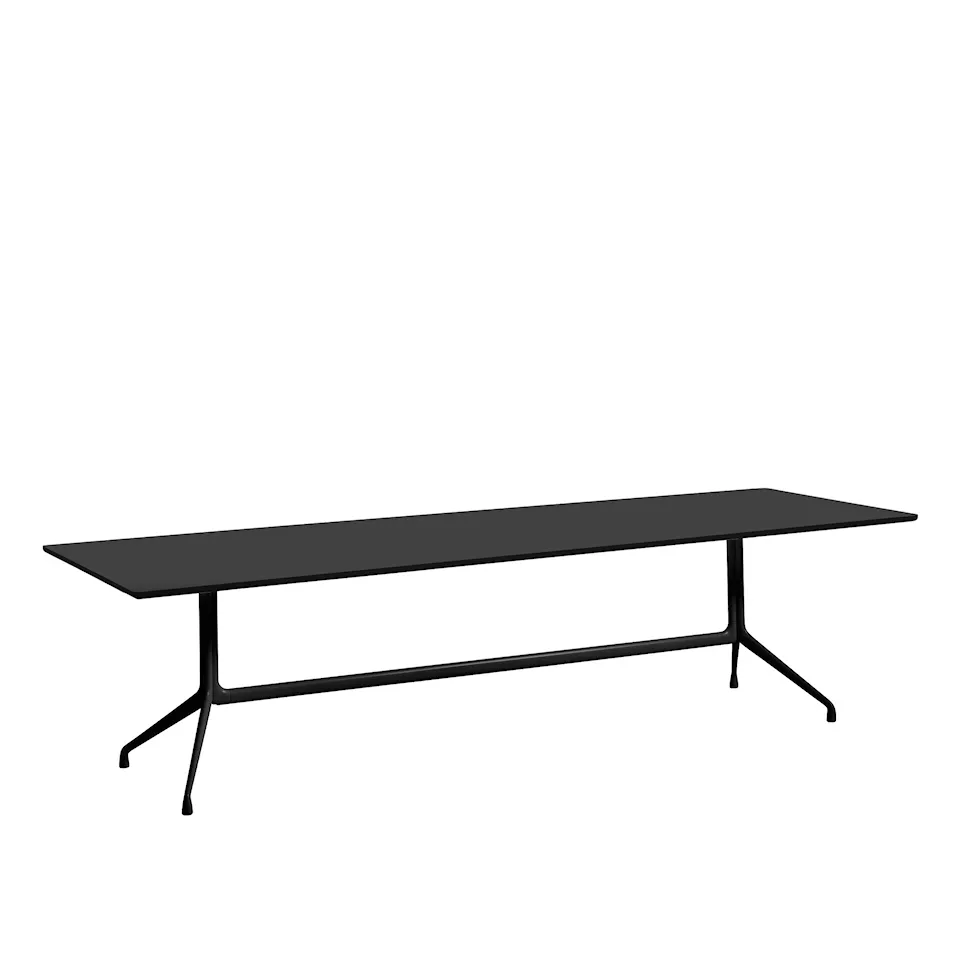 About a Table AAT10 - Black Base - Black Linoleum - 280x105x73 cm