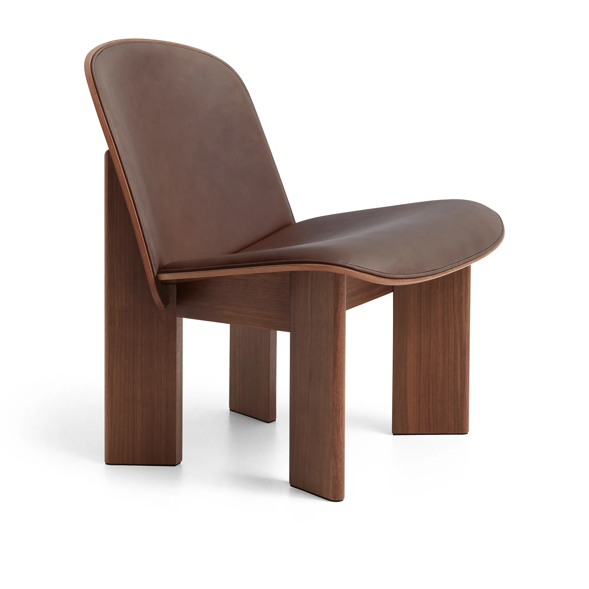 Chisel lænestol Front Upholstery Walnut - 1